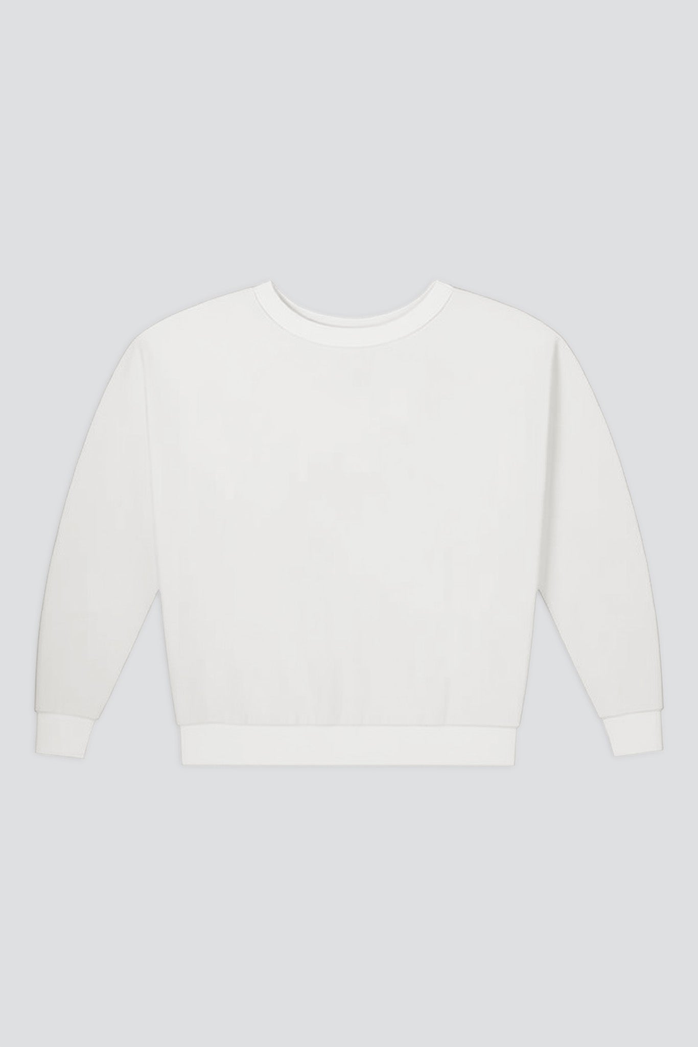 Washed White Crux Cropped Sweatshirt