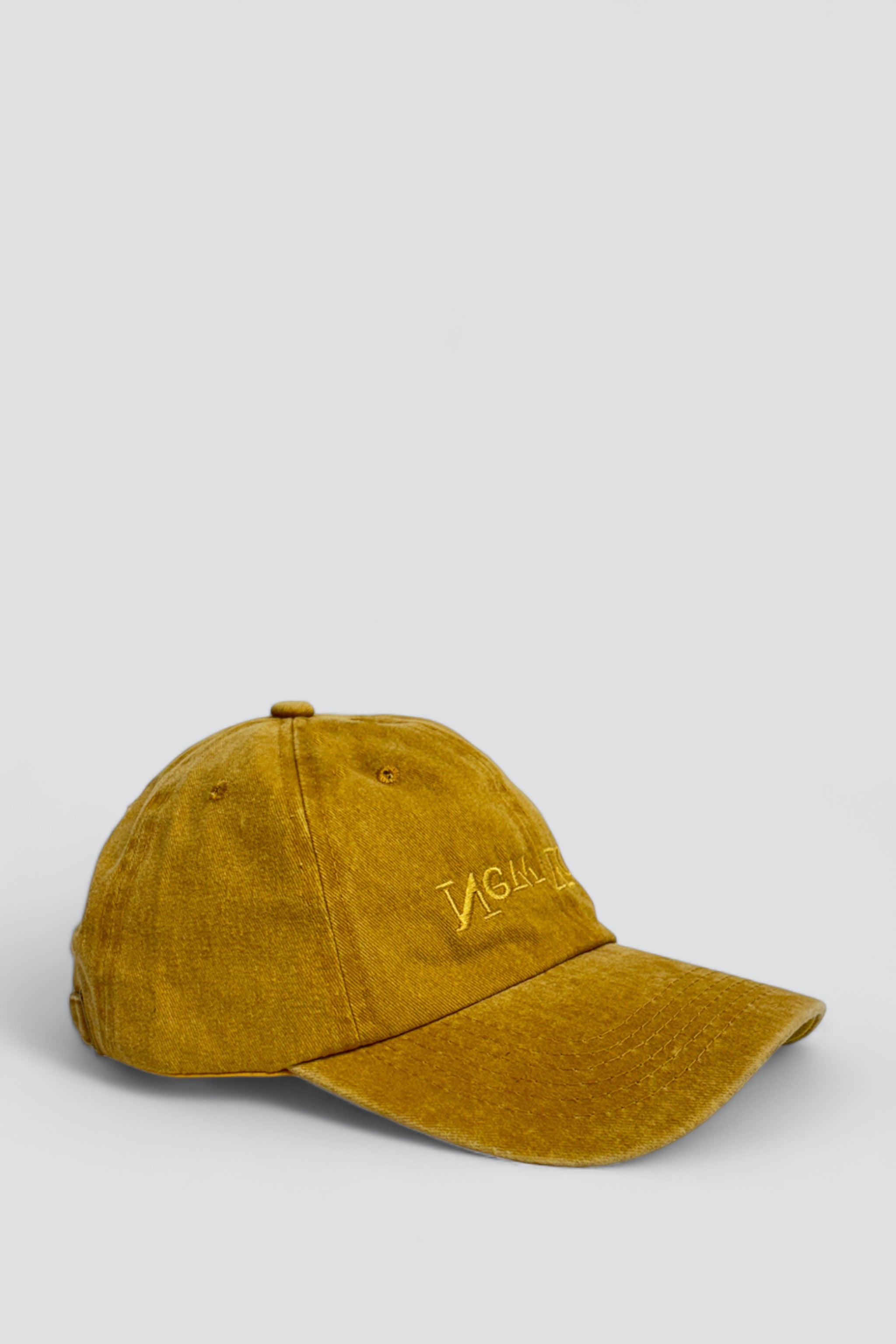 New York Embroidered Hat - Washed Yellow