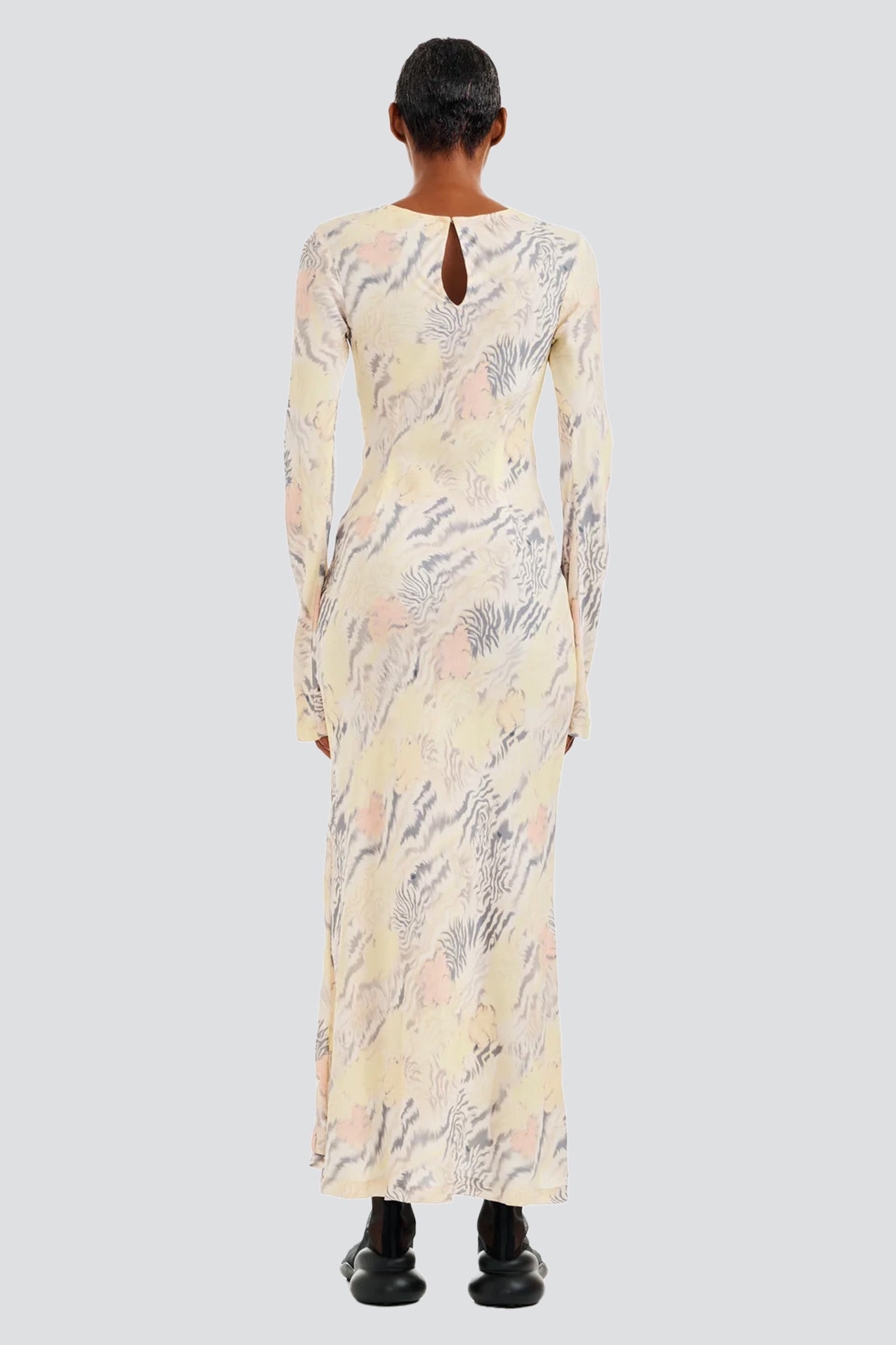 Washed Zebra Floral Yuri Dress