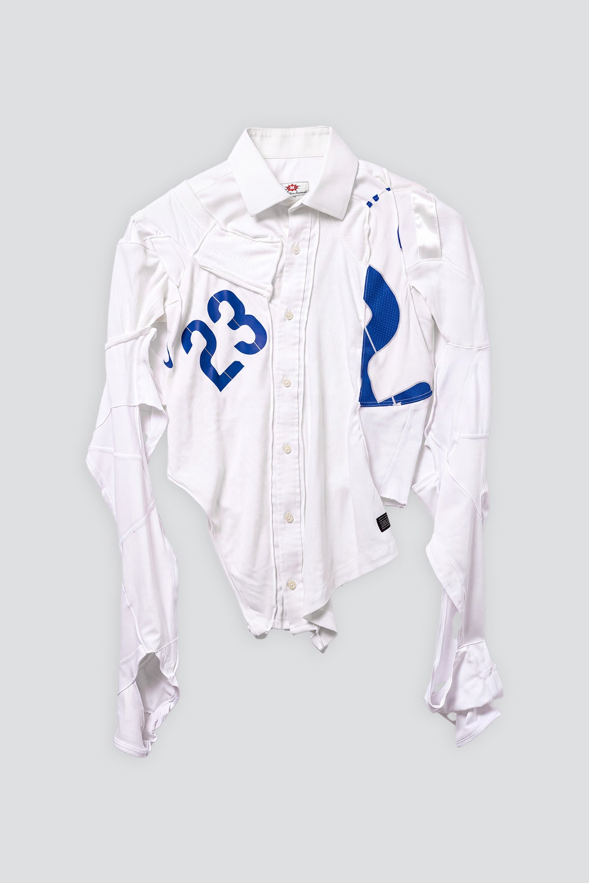 White AMG Draped Football Shirt
