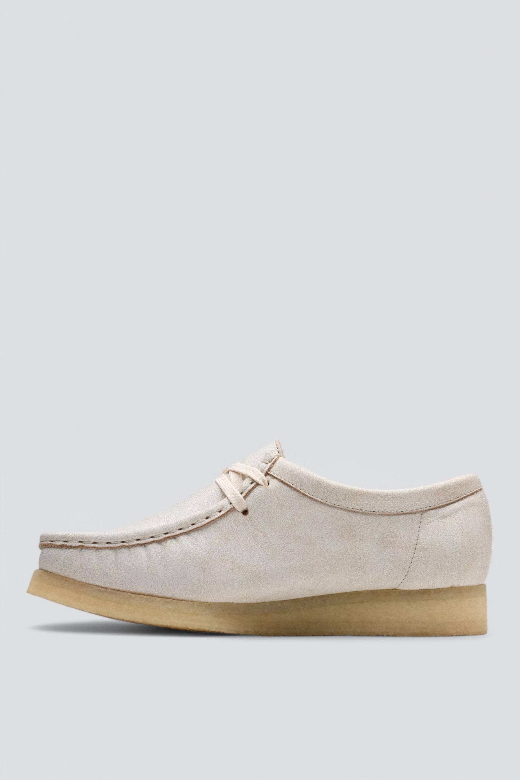 White Leather Wallabee