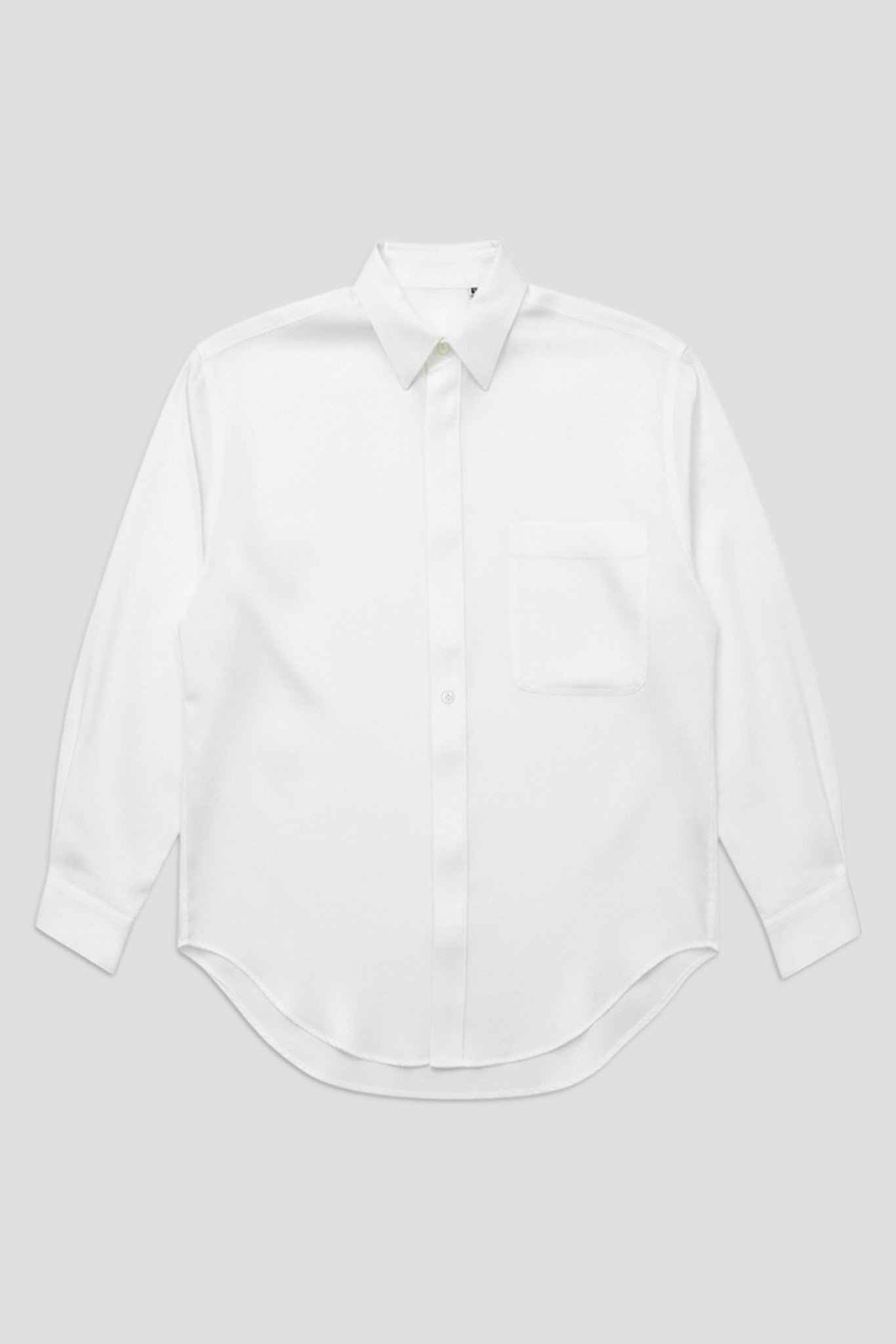 White Rayon Easy Shirt