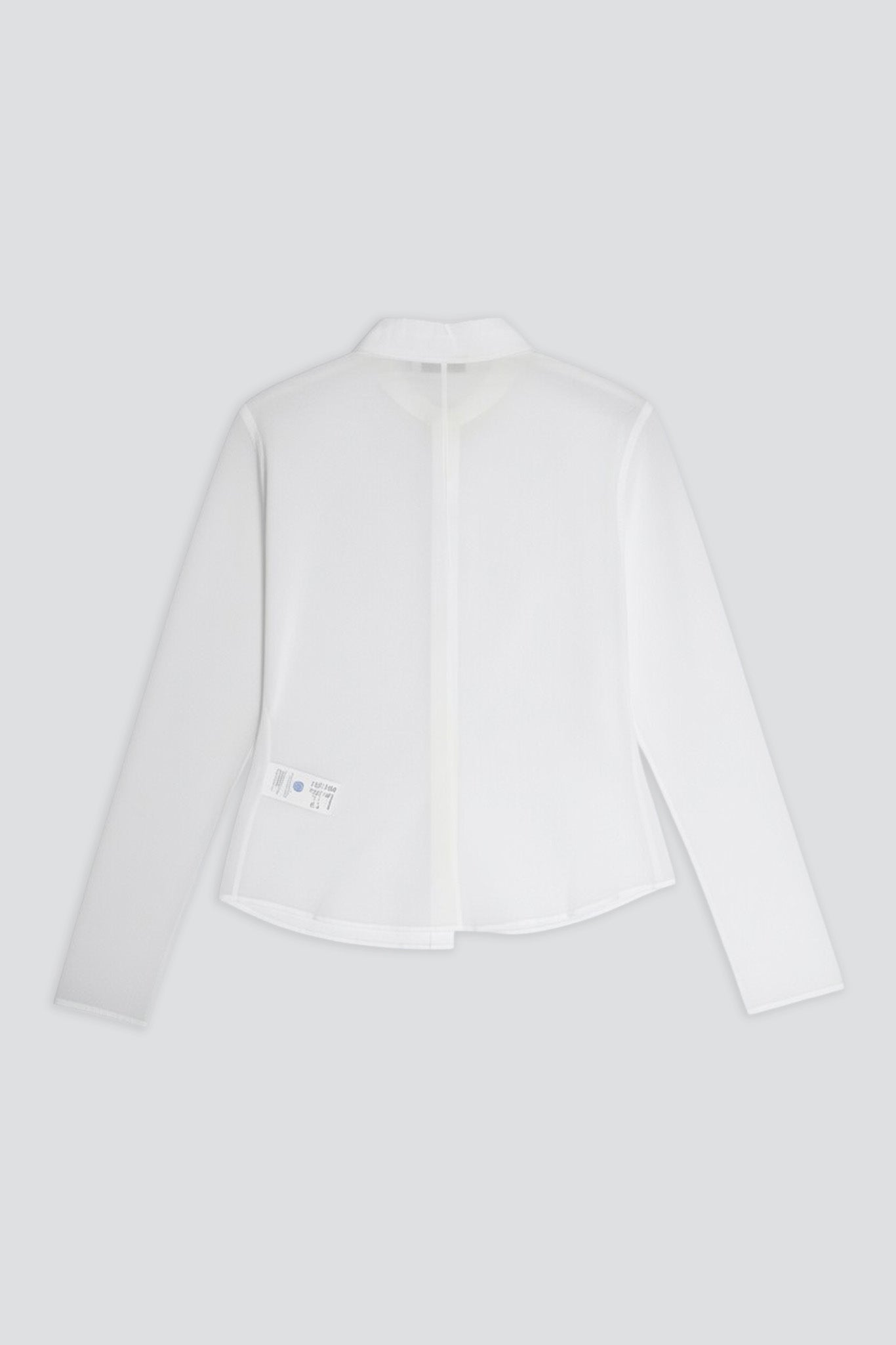 White Sheer Slim Shirt
