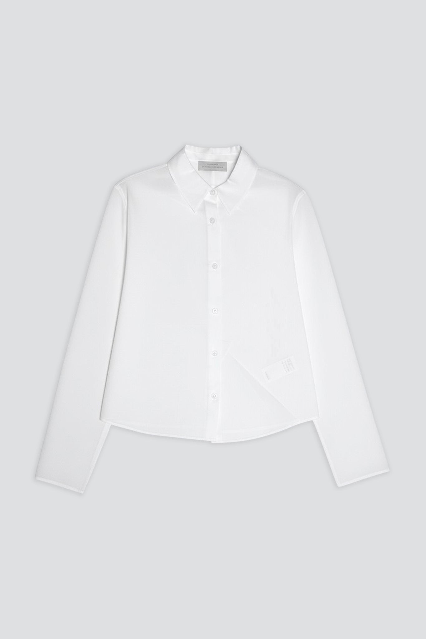White Sheer Slim Shirt