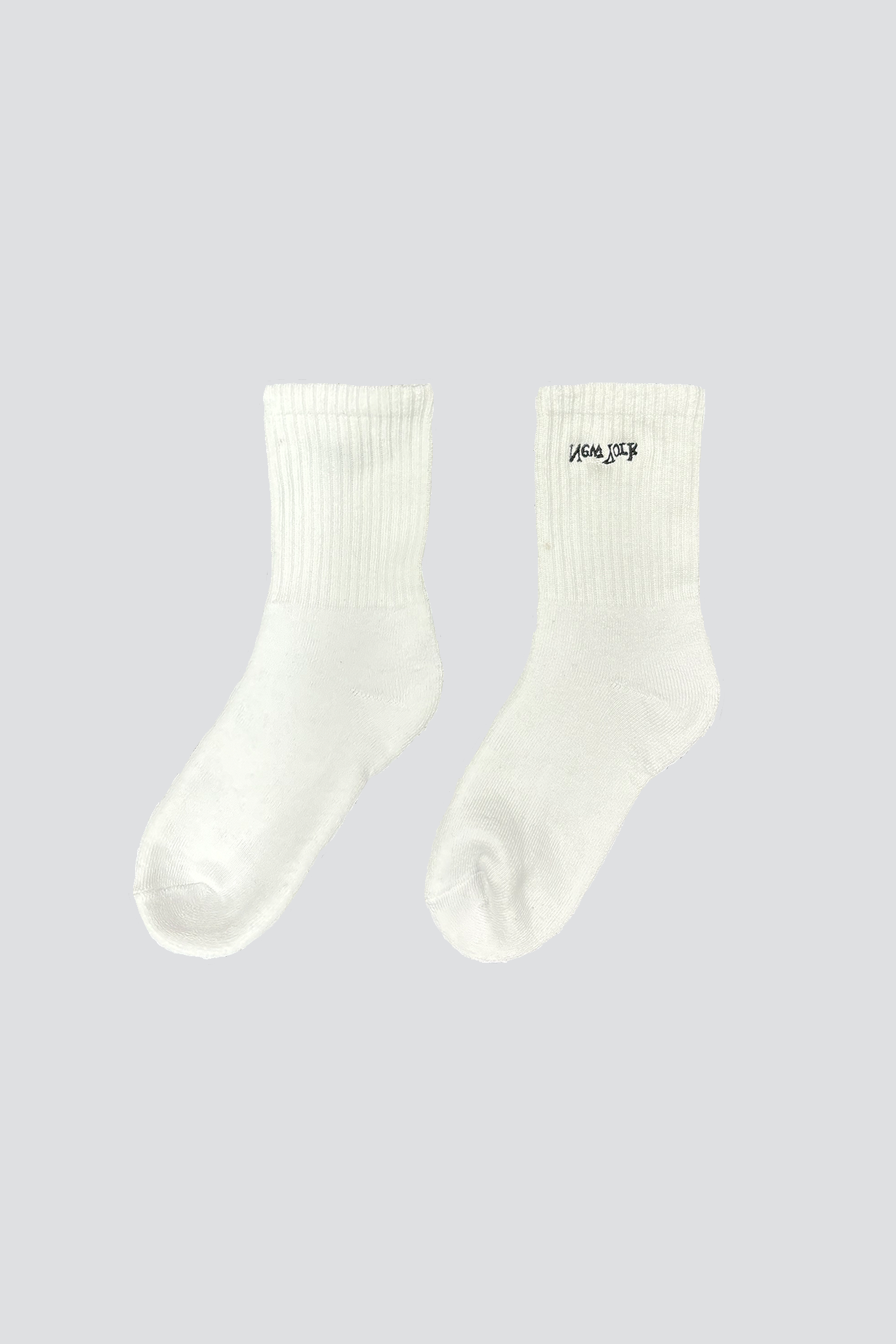 White New York Logo Sock
