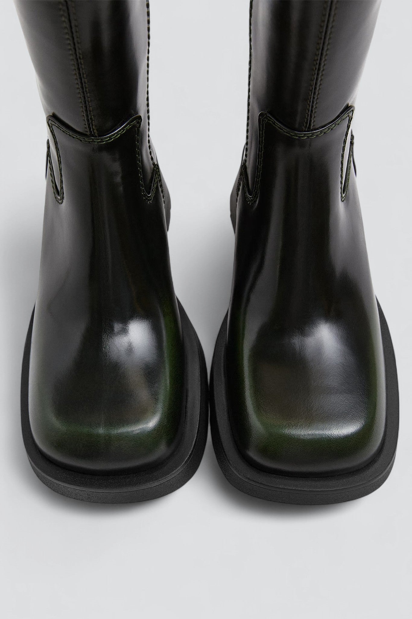 Yolanda Khaki Pull Ankle Boots