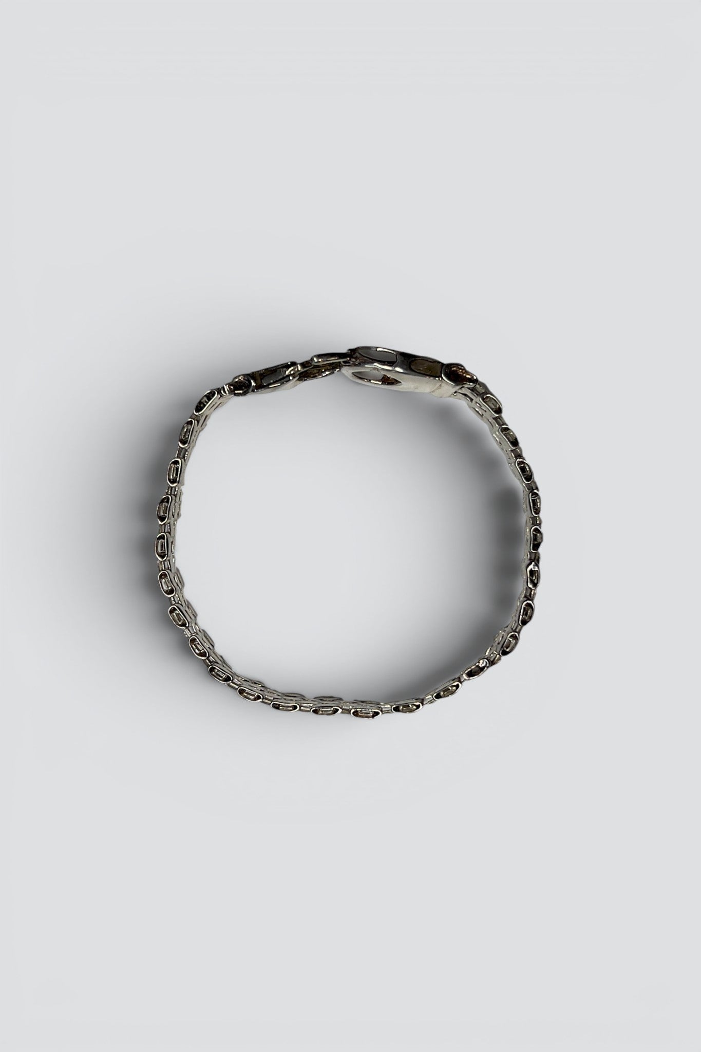 Sterling Silver Wide Mesh Link Bracelet