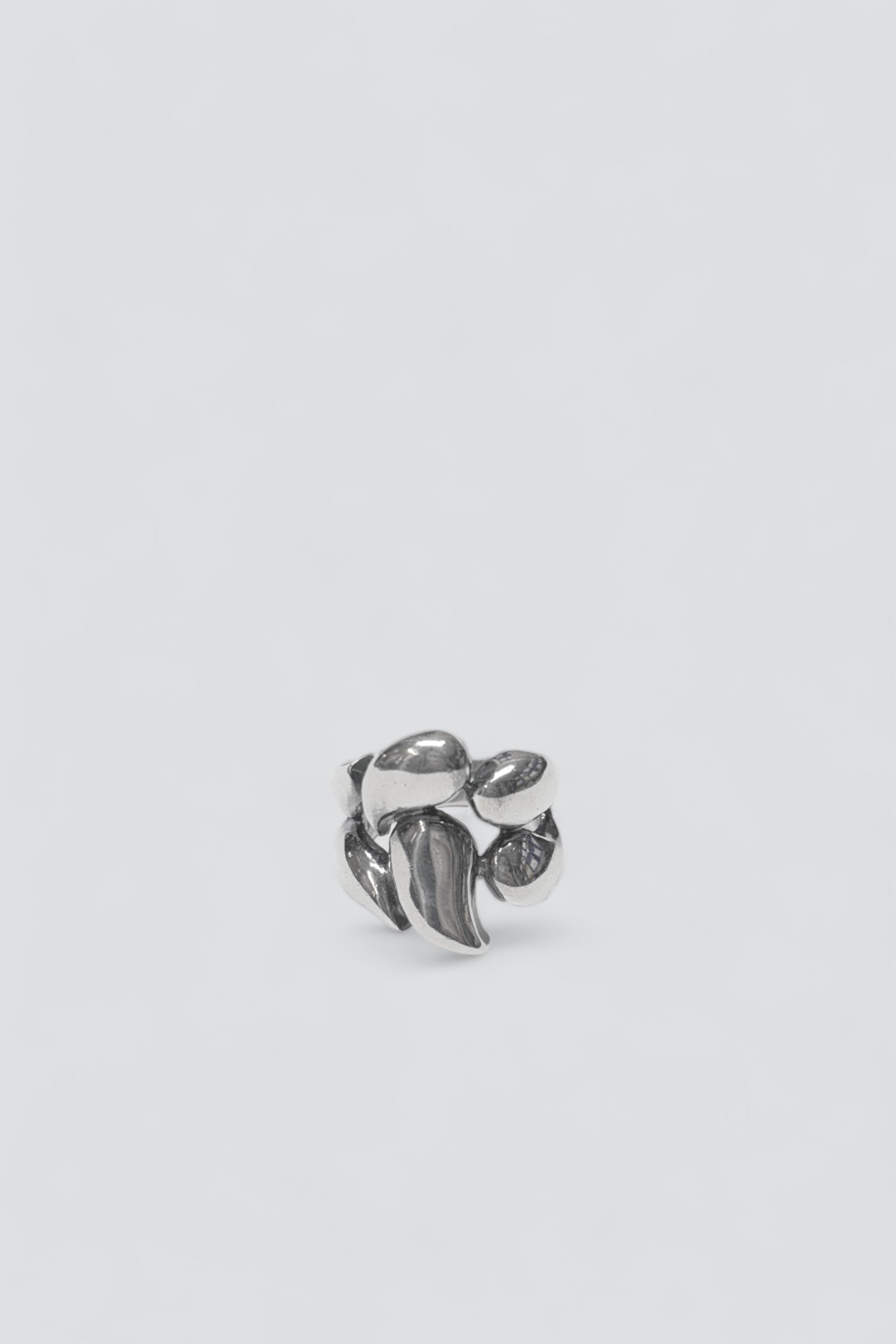 Sterling Silver Abstract Flame Ring