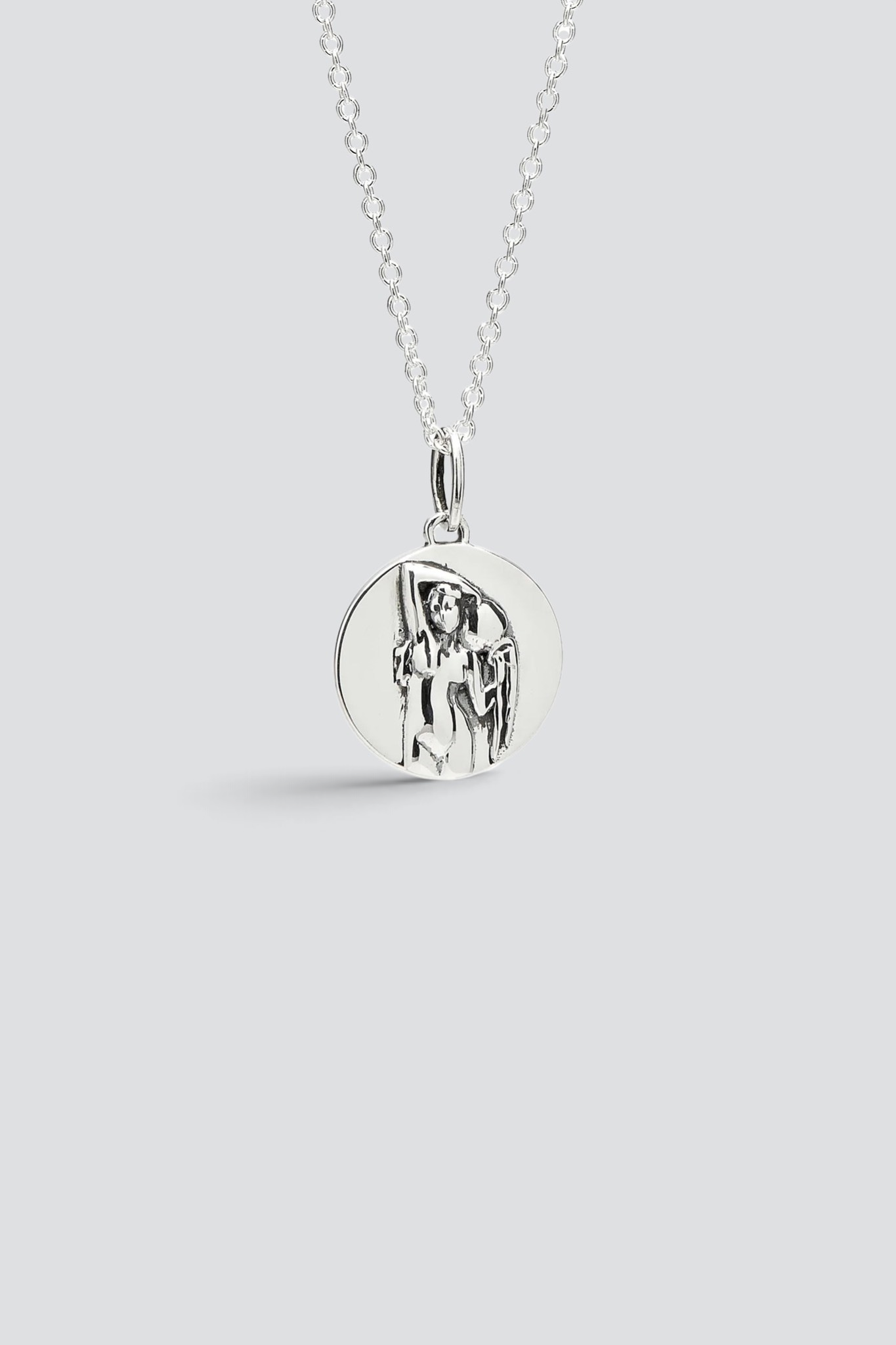 Silver Aquarius Mini Zodiac Pendant