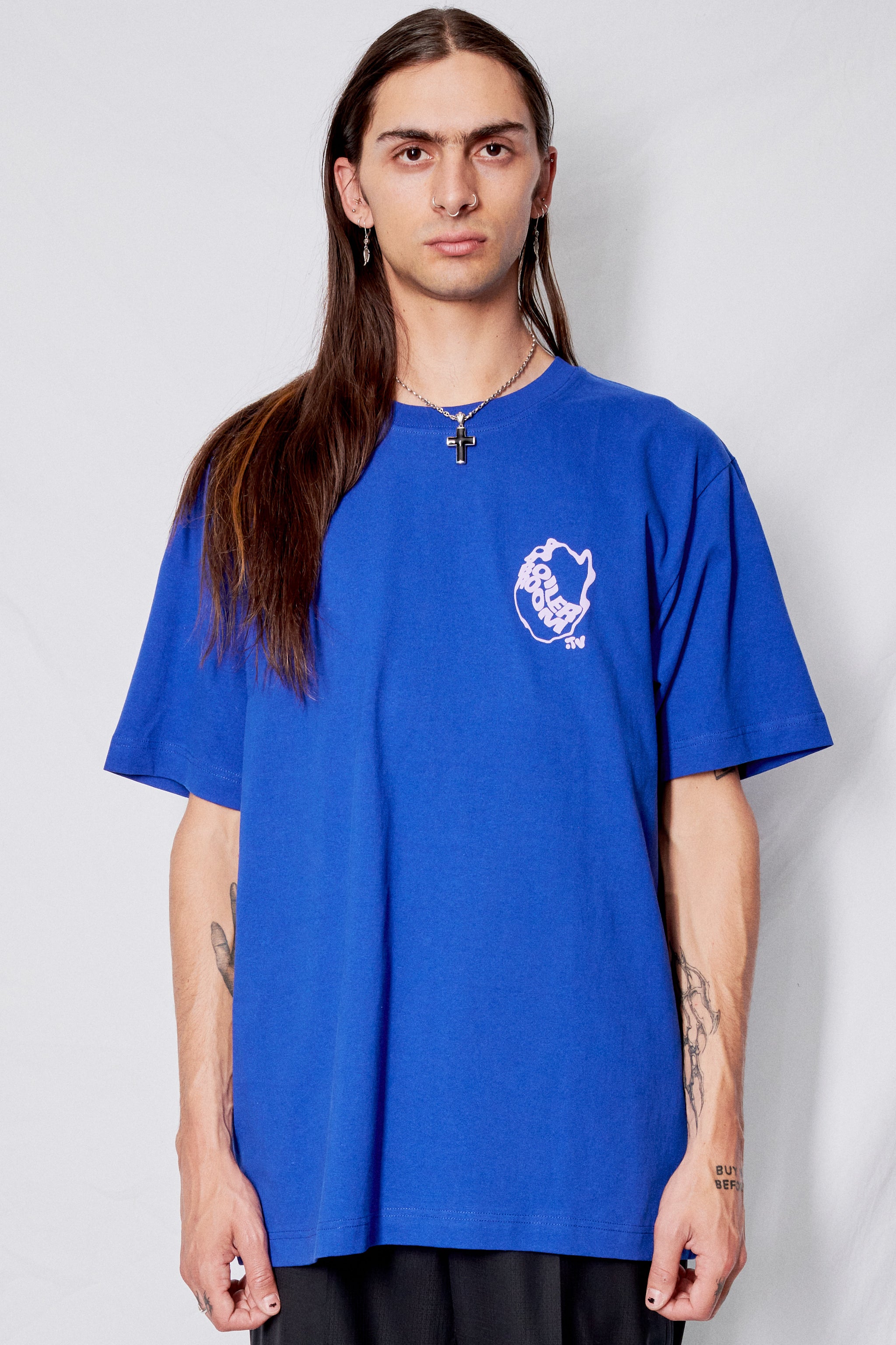 Blue Waved Logo T-Shirt