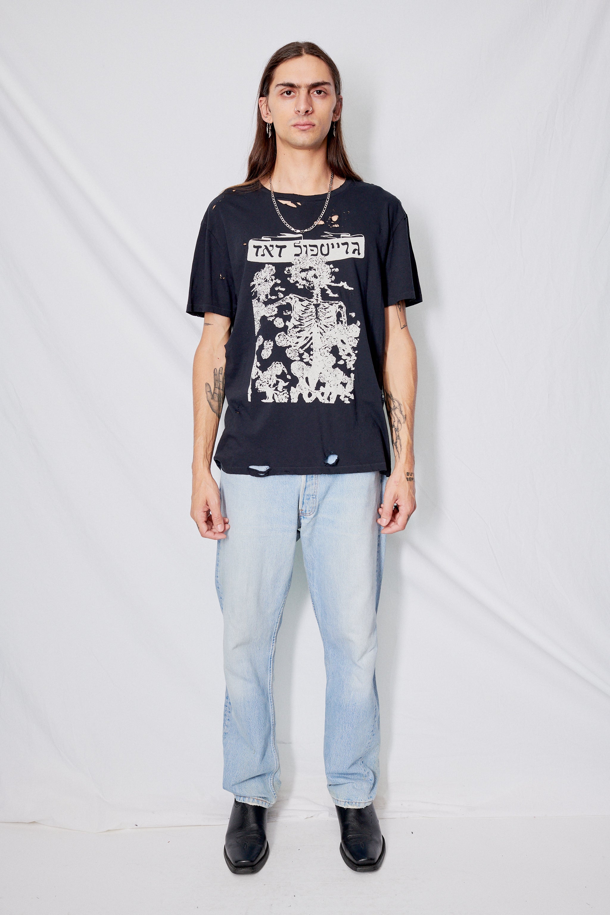 Distressed Black Dead T-Shirt