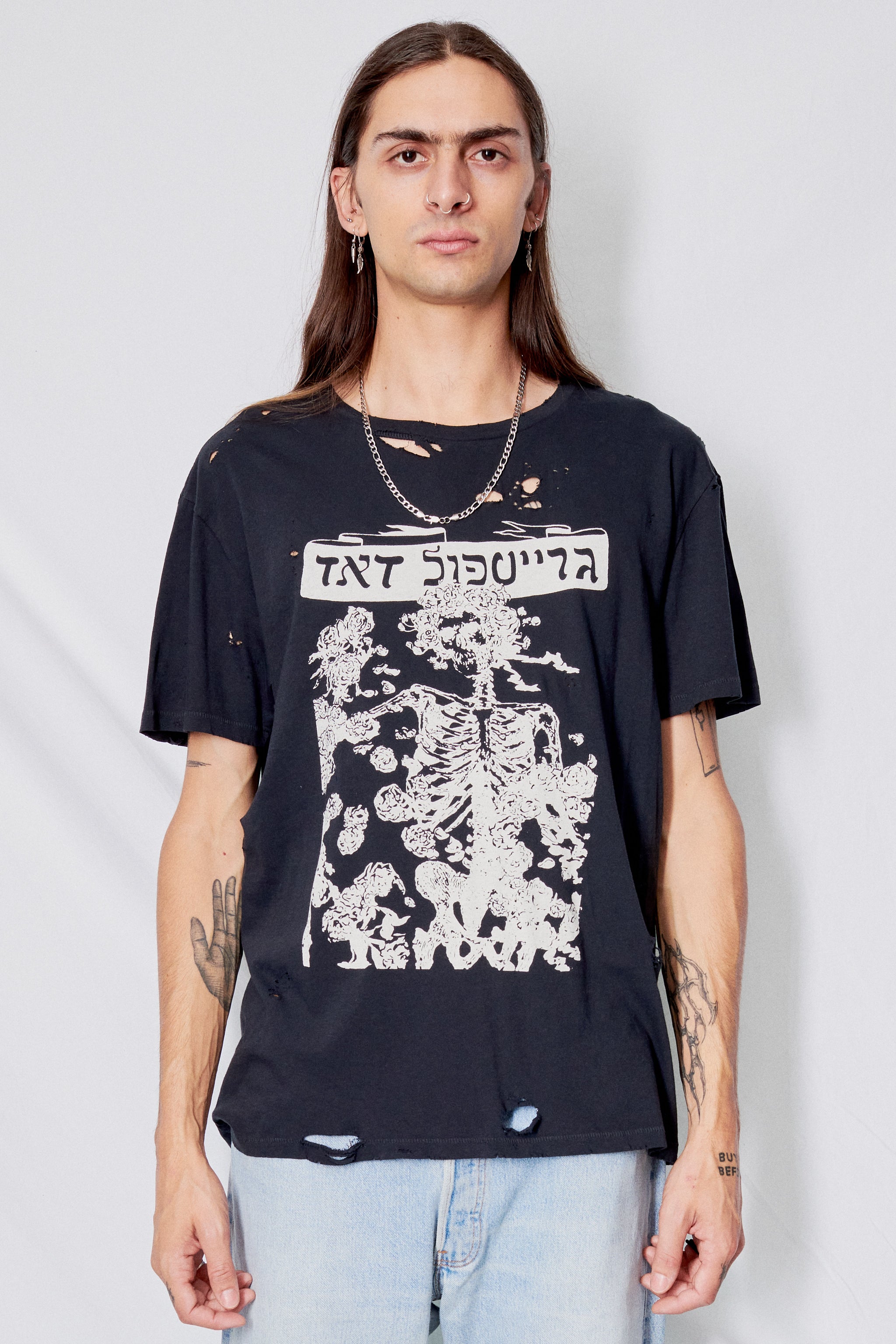 Distressed Black Dead T-Shirt