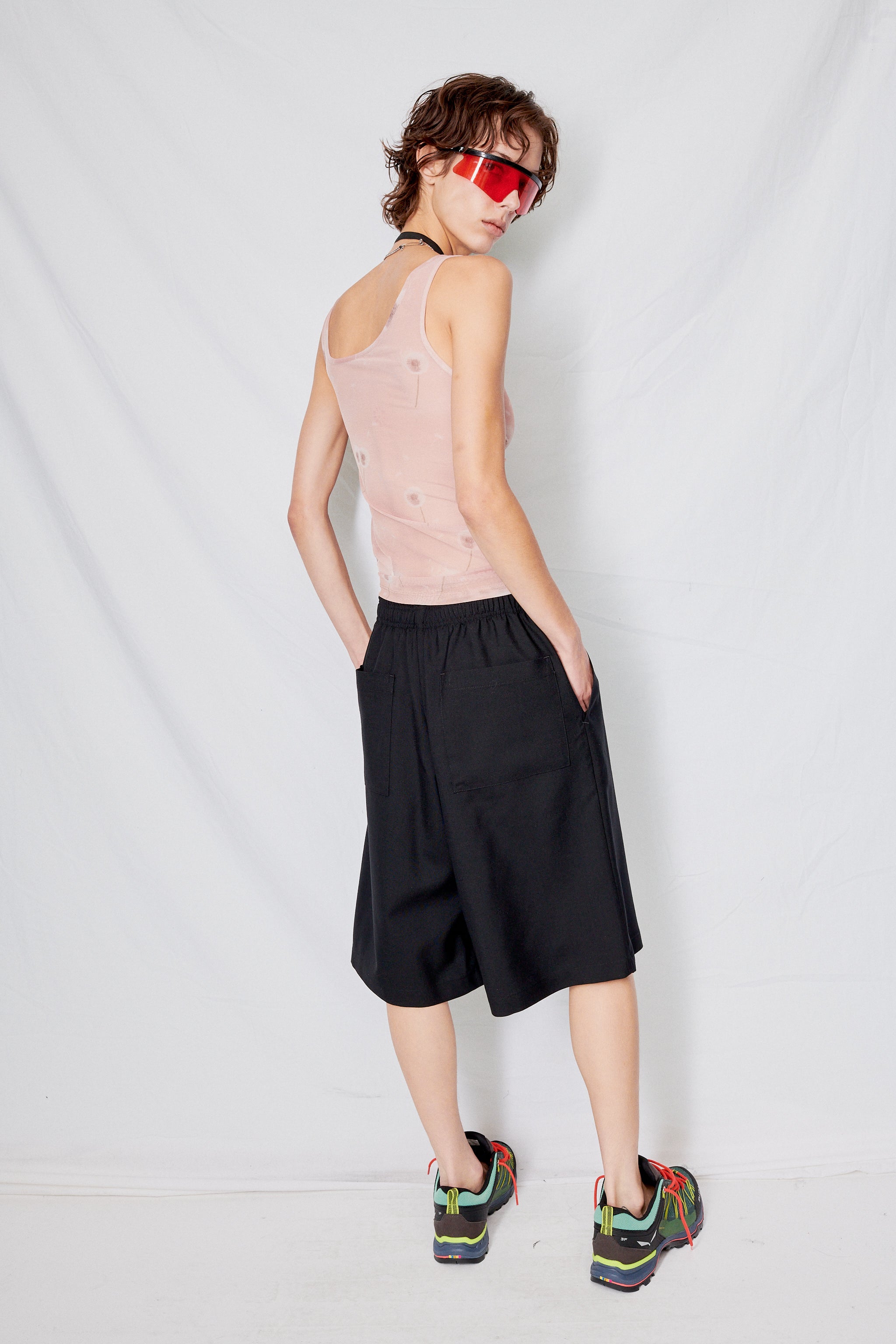 Black Suiting Long Short