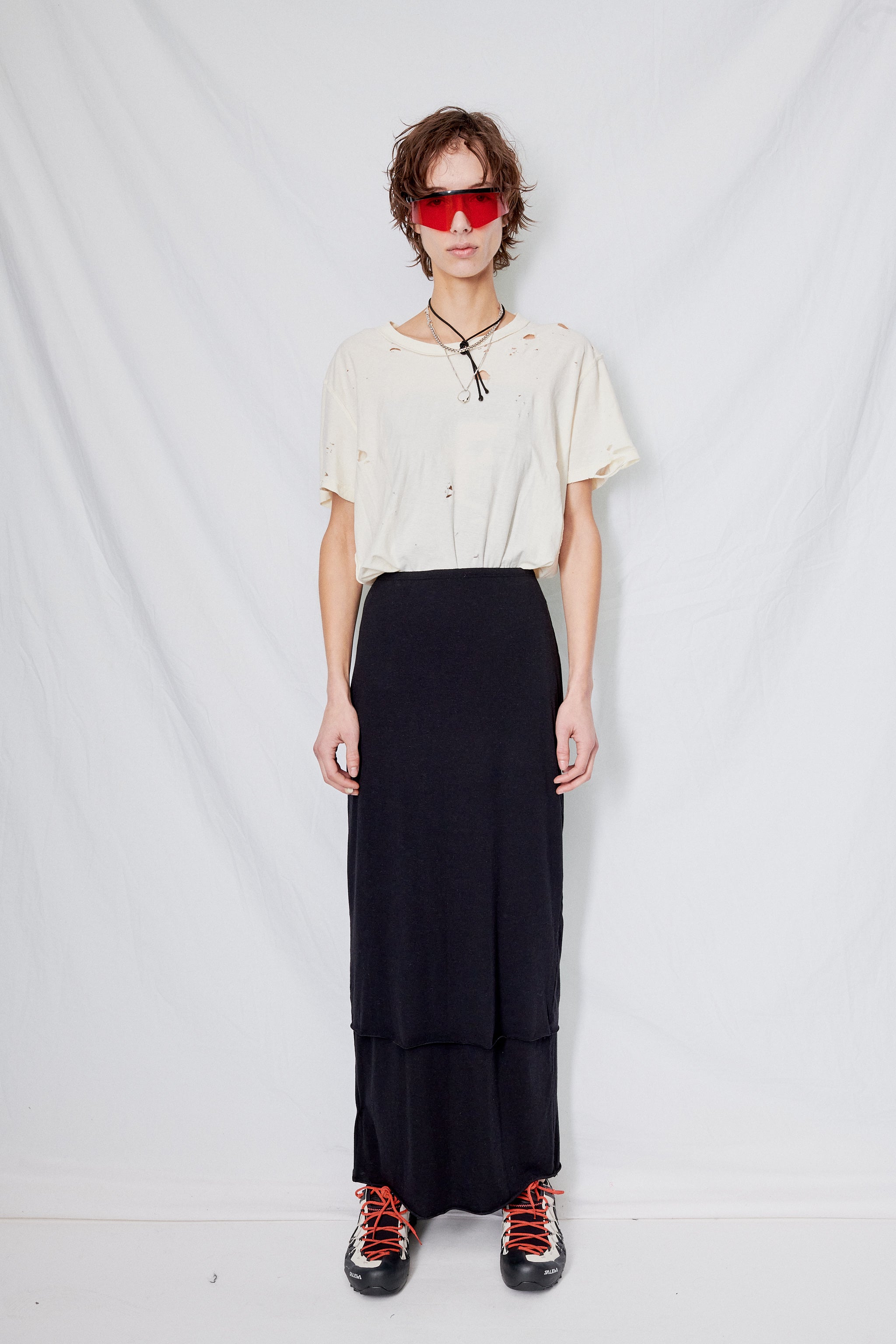 Black Modal Jersey Maxi Skirt