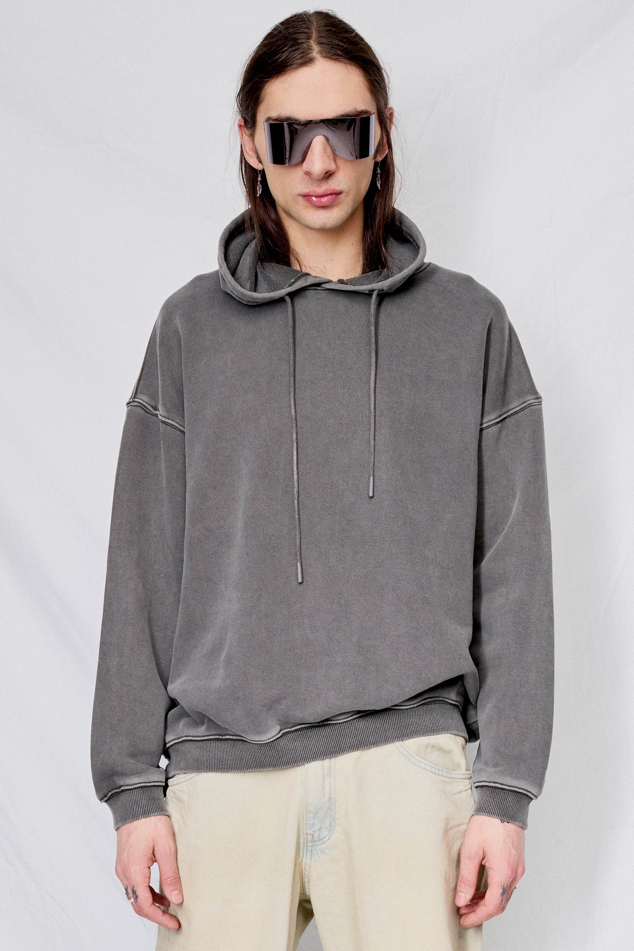 Charcoal Garment Dyed Hoodie