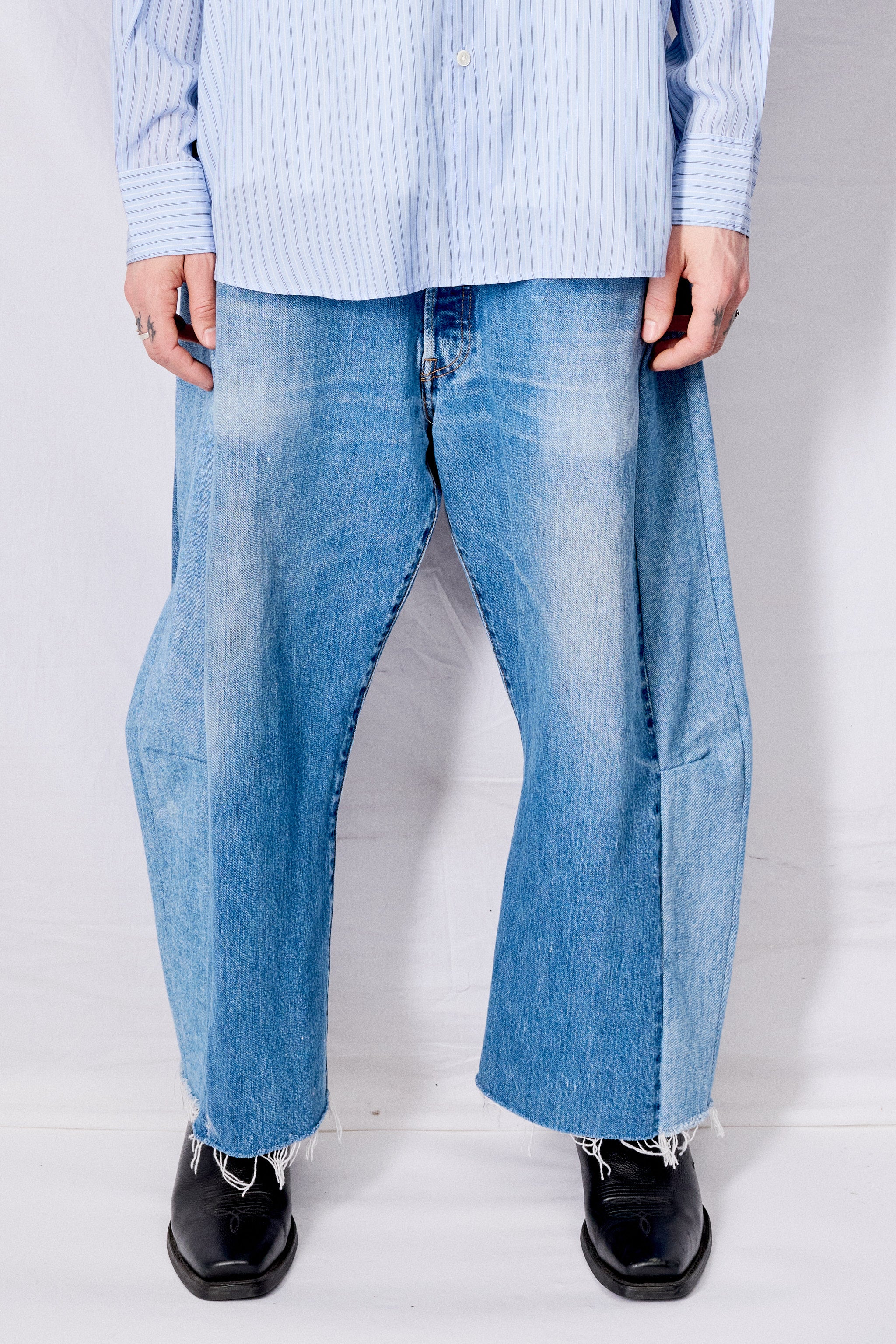 Vintage Indigo Mix Reworked Lasso Jean