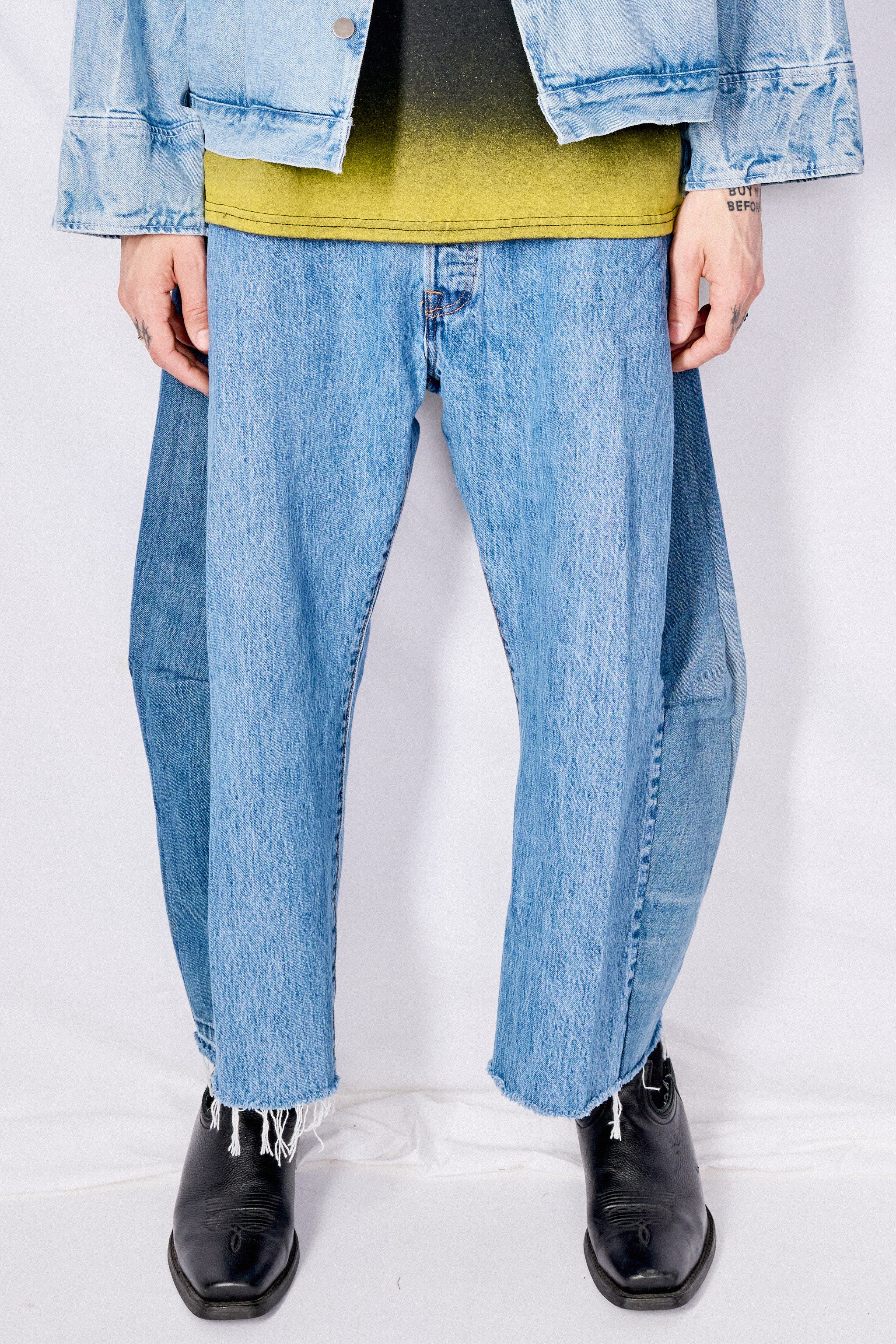 Vintage Indigo Mix Reworked Lasso Jean