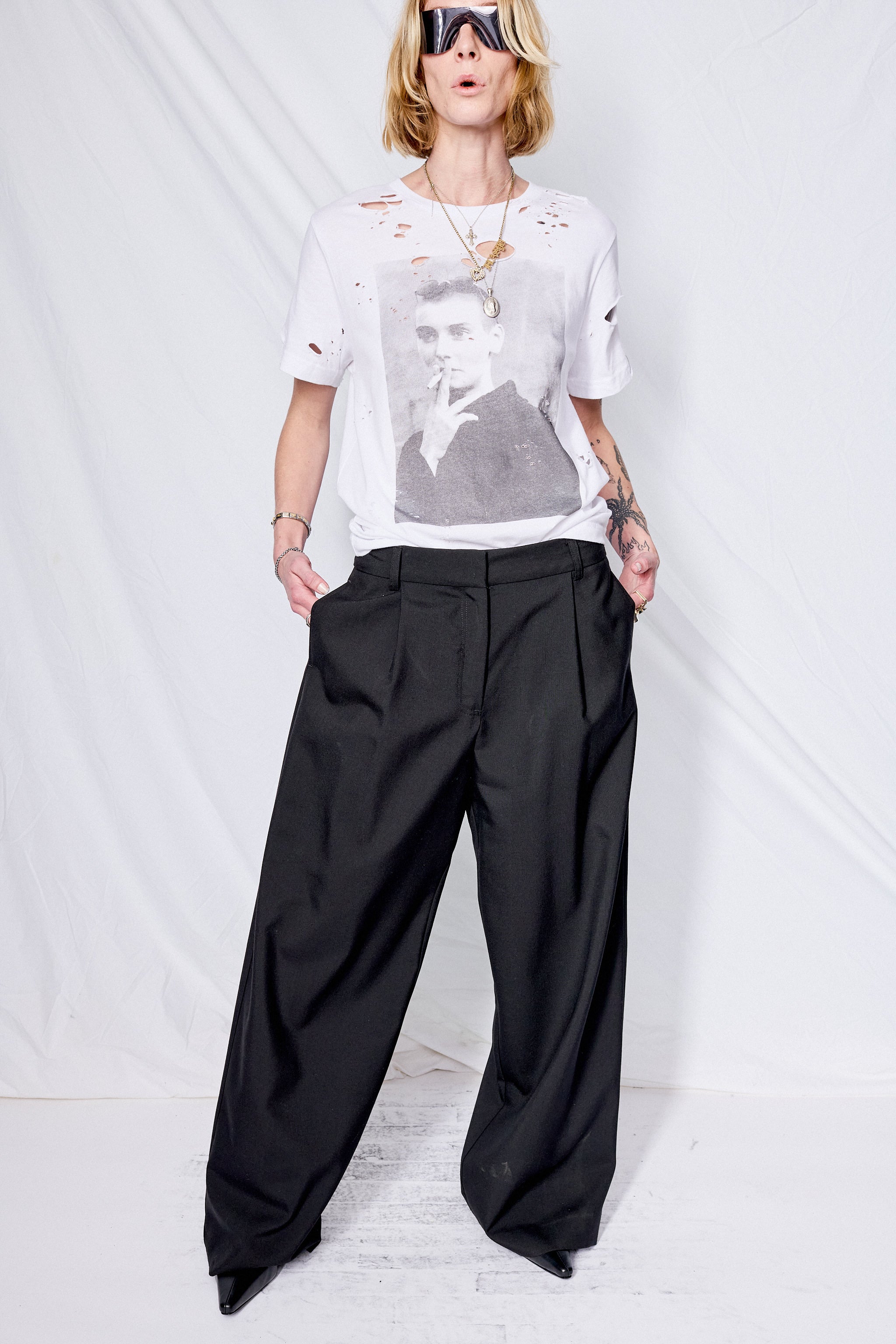 Black Suiting Homme Pant