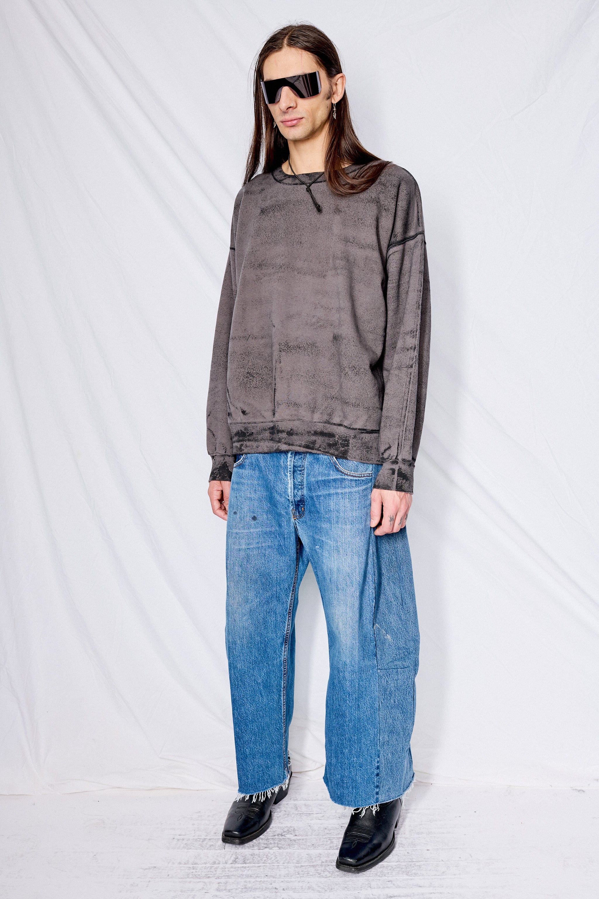Smoke Grey/Black Roller Sweatshirt