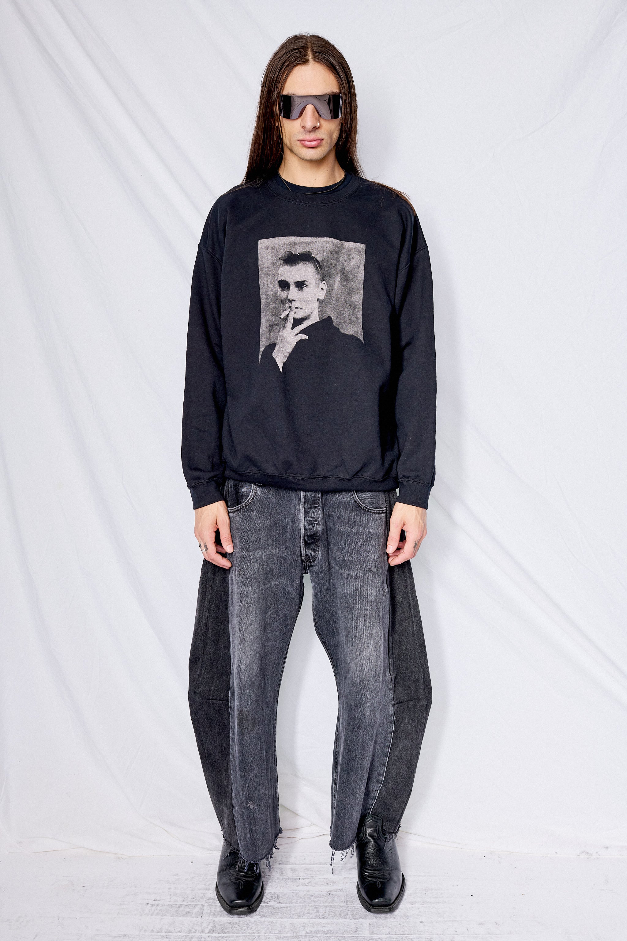 Vintage Black Reworked Lasso Jean