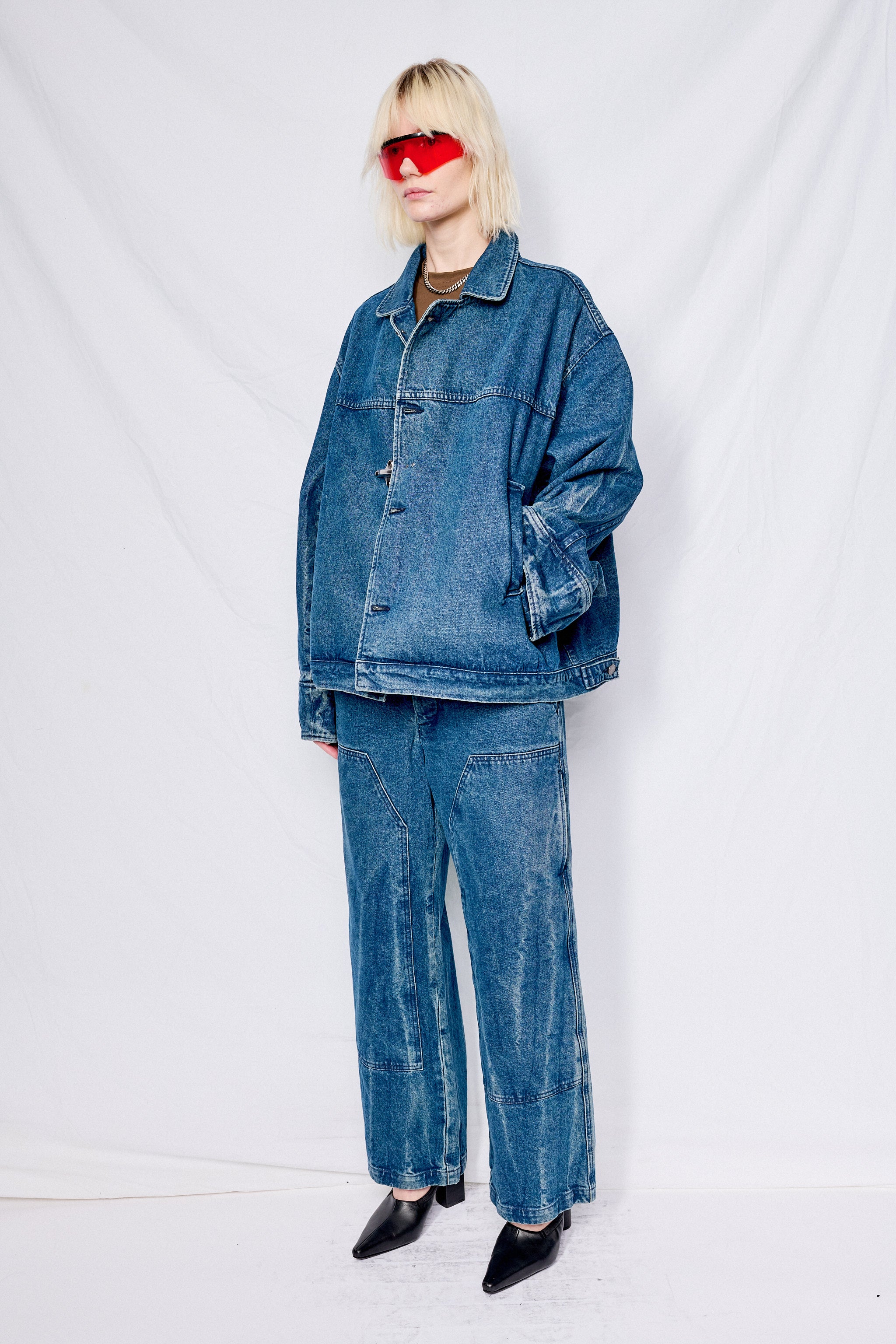 Dark Indigo Denim Fireman Box Jacket