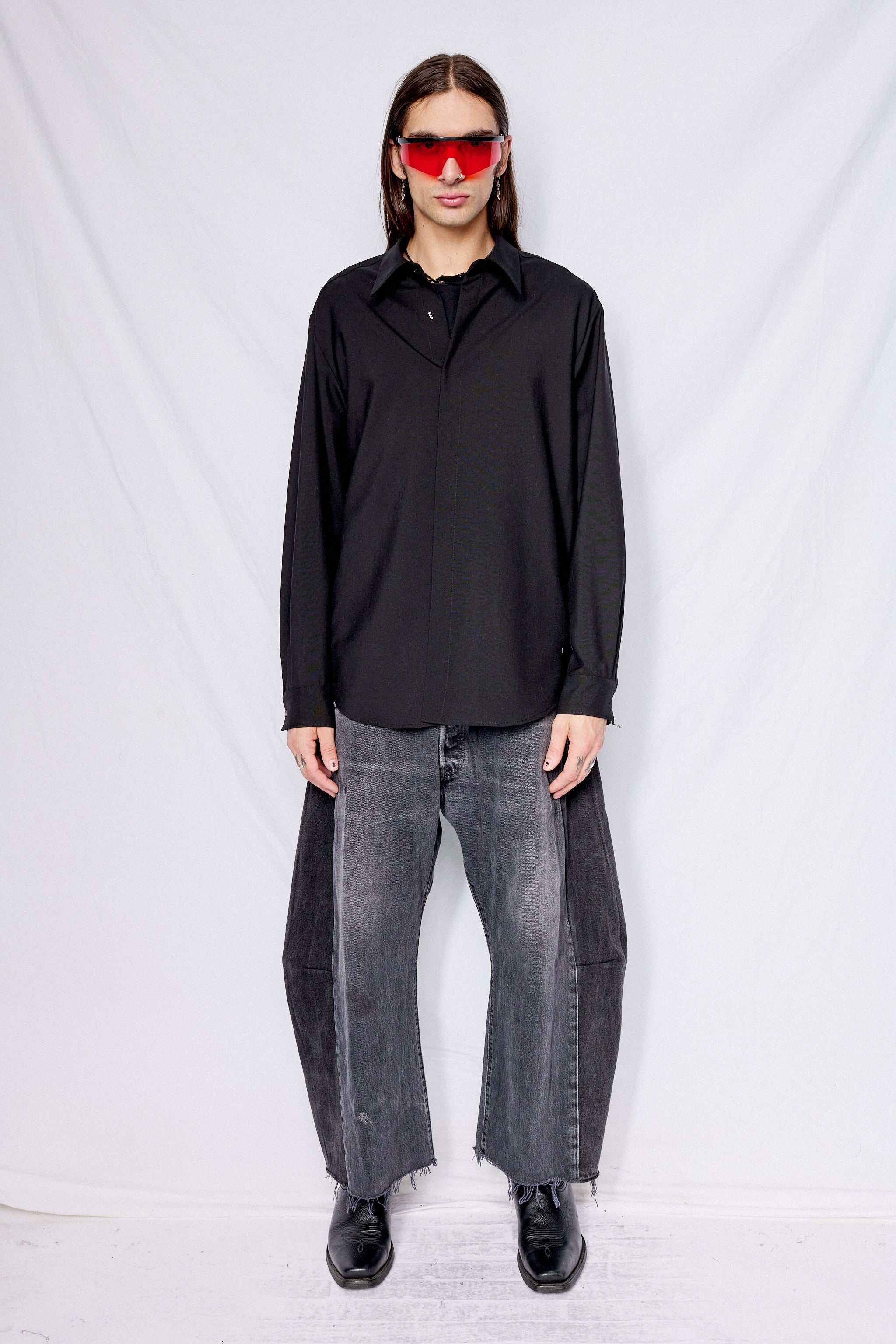 Black Suiting Classic Shirt