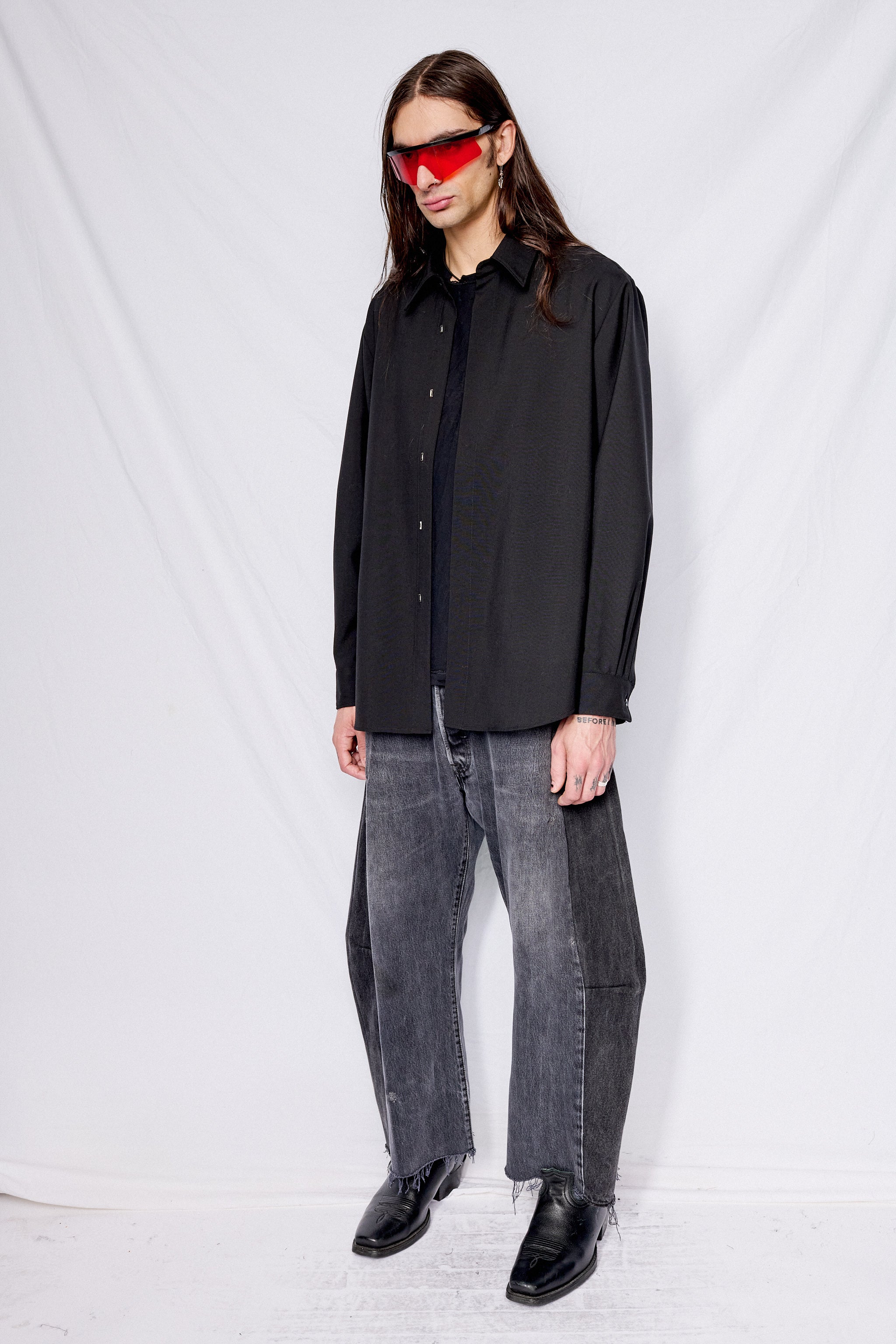 Black Suiting Classic Shirt