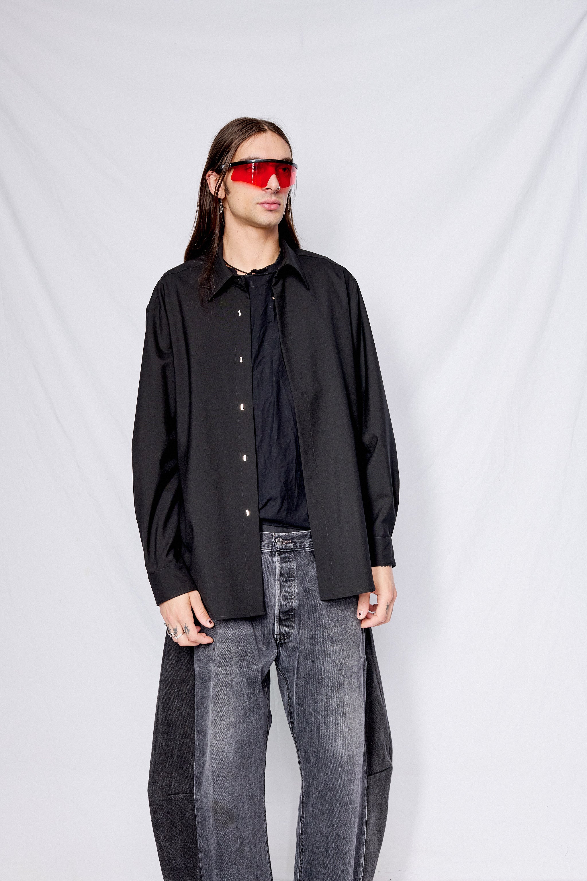 Black Suiting Classic Shirt
