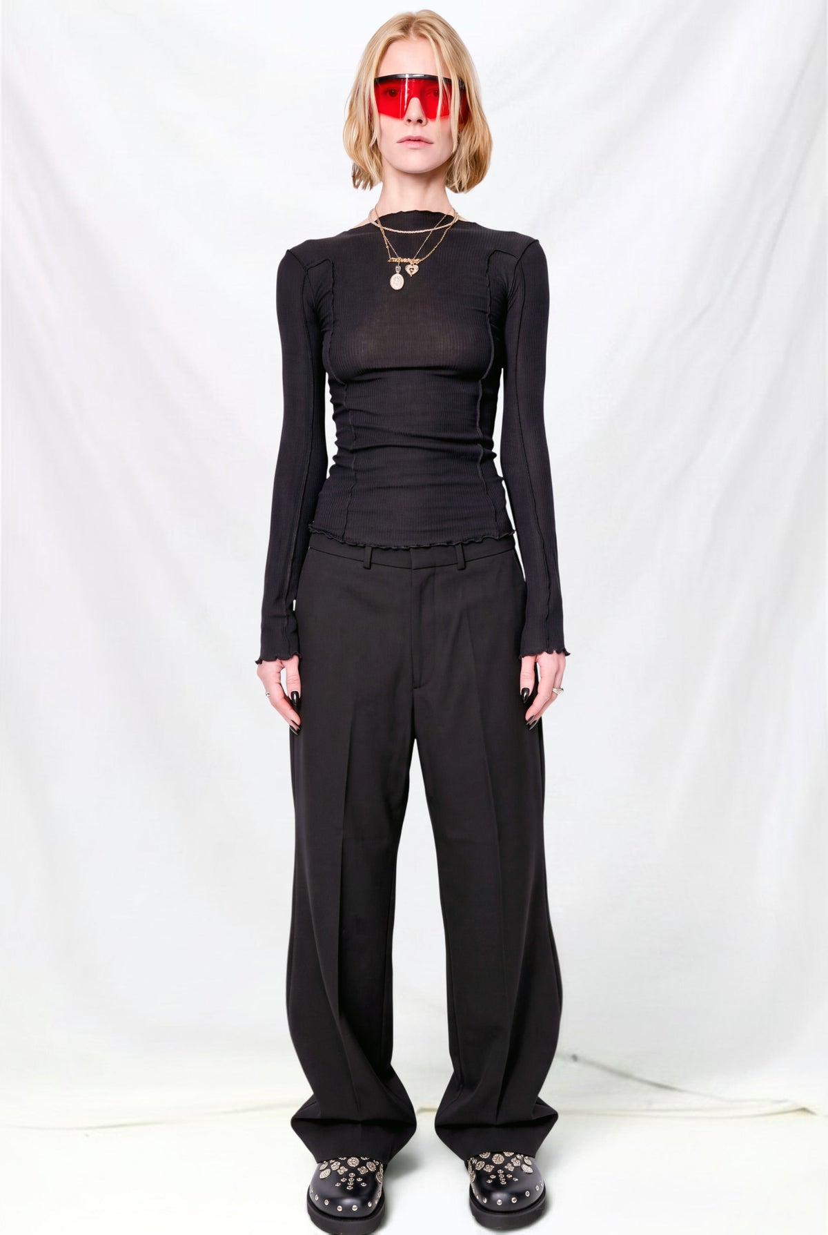 Black Suiting Rare Trouser
