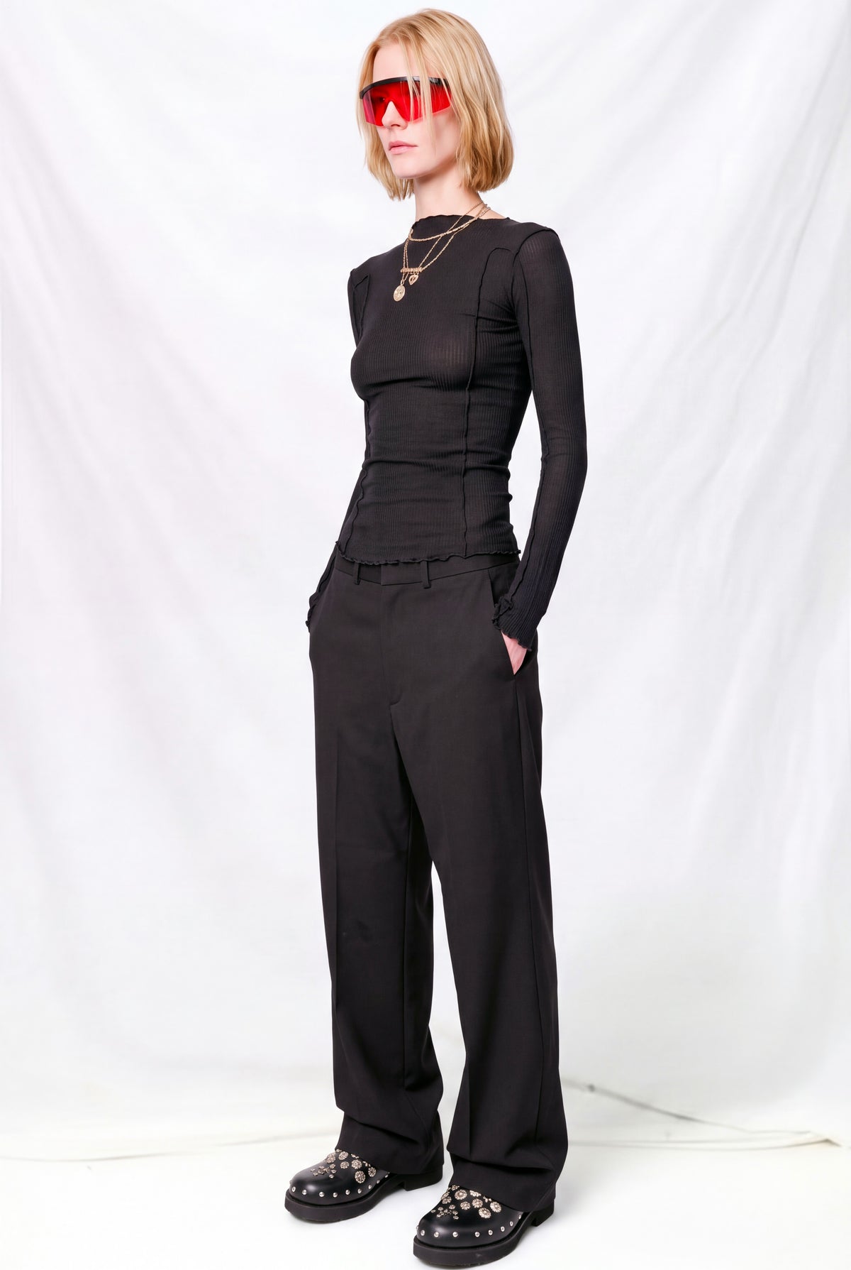 Black Suiting Rare Trouser