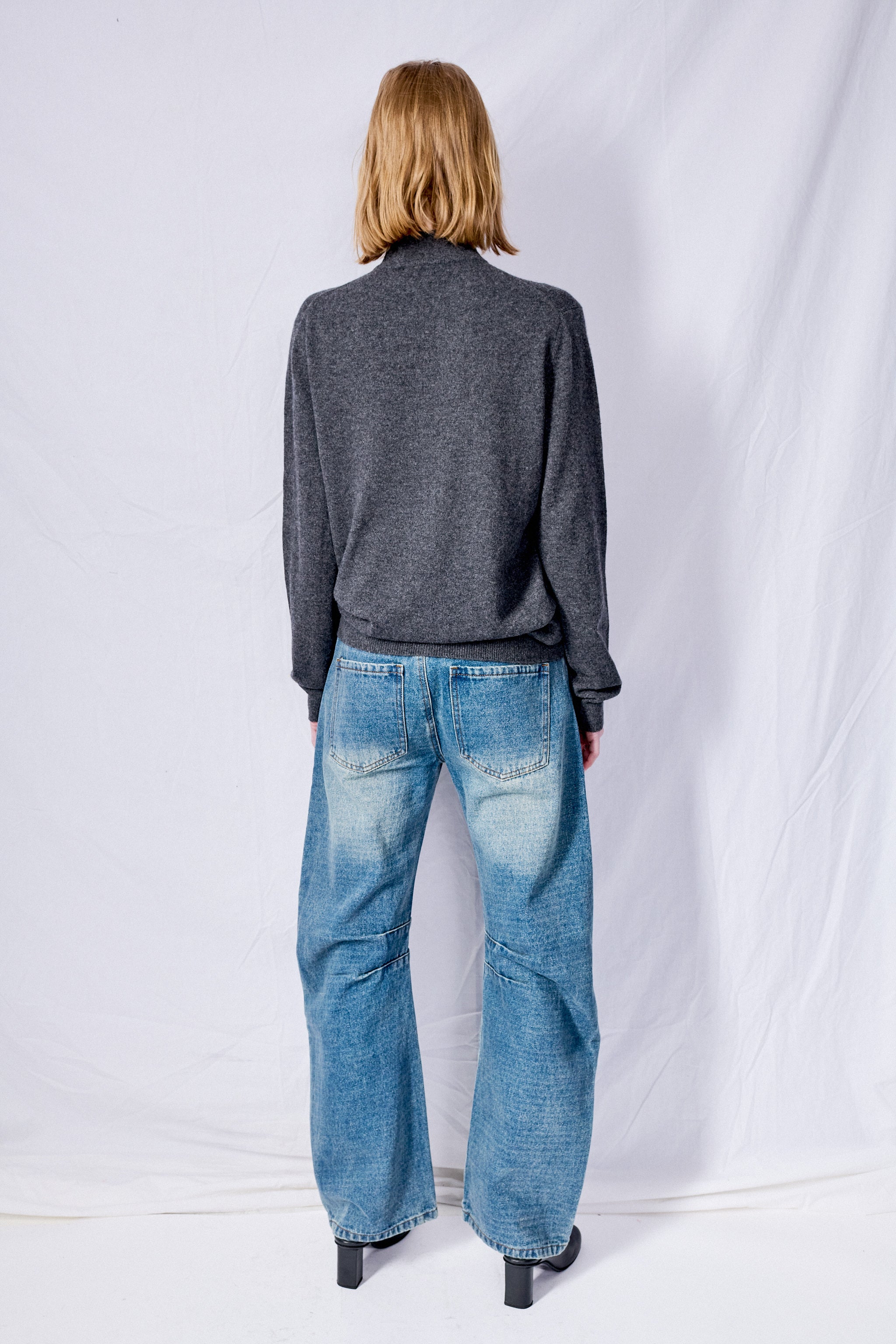 Indigo Darted Leg Jeans