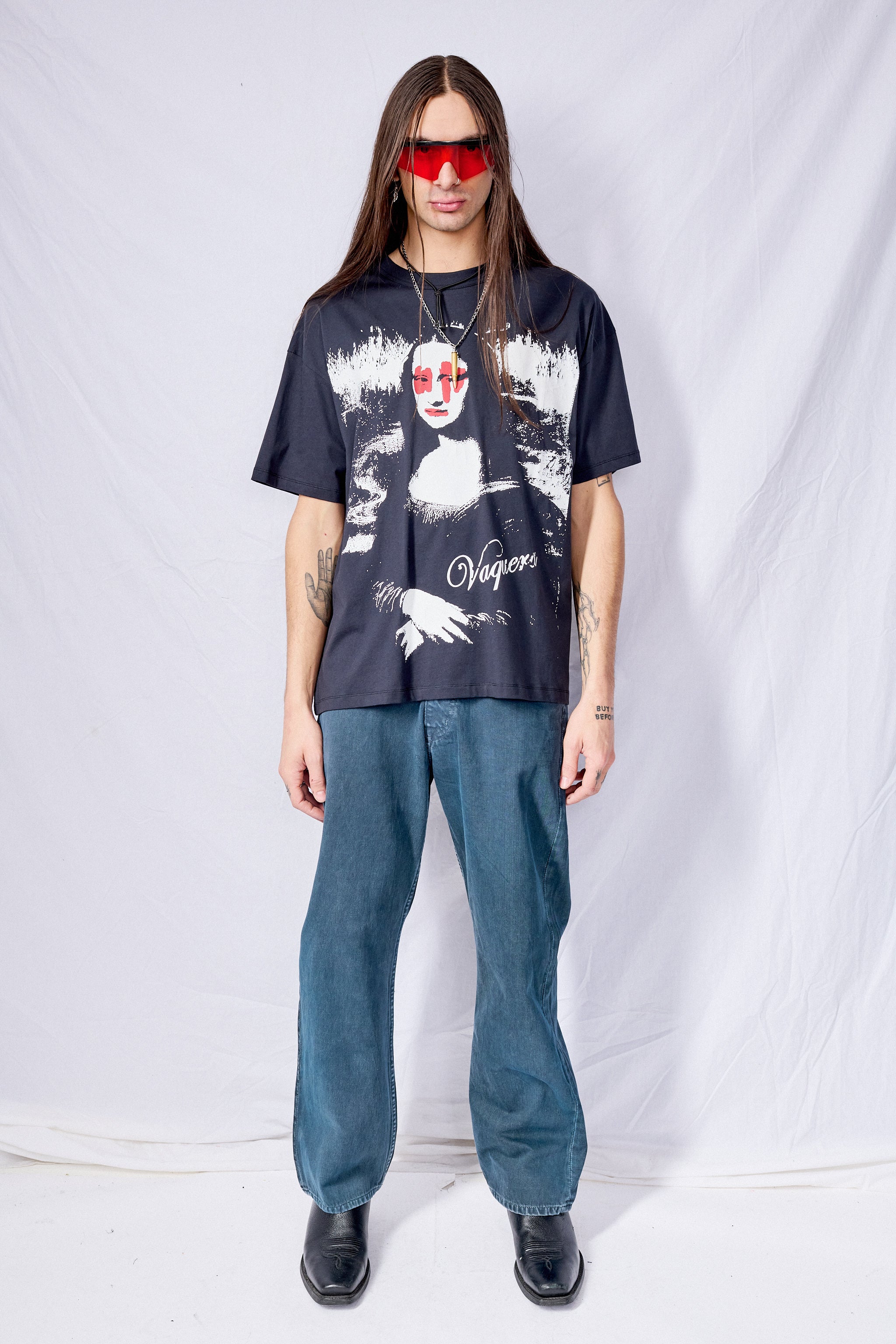 Stone Blue Andre Wide Leg Jean