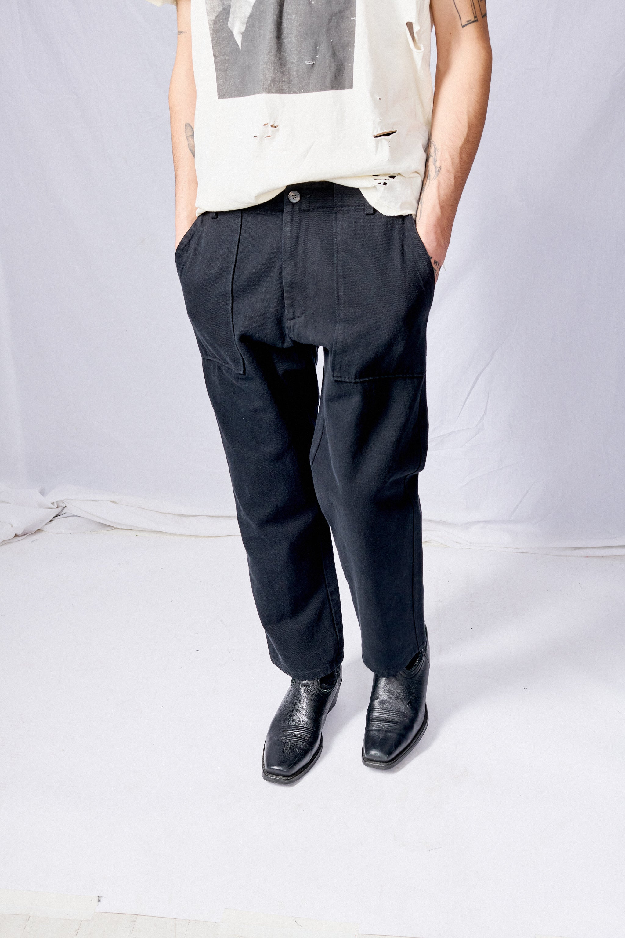Black Denim Vietnam Pant