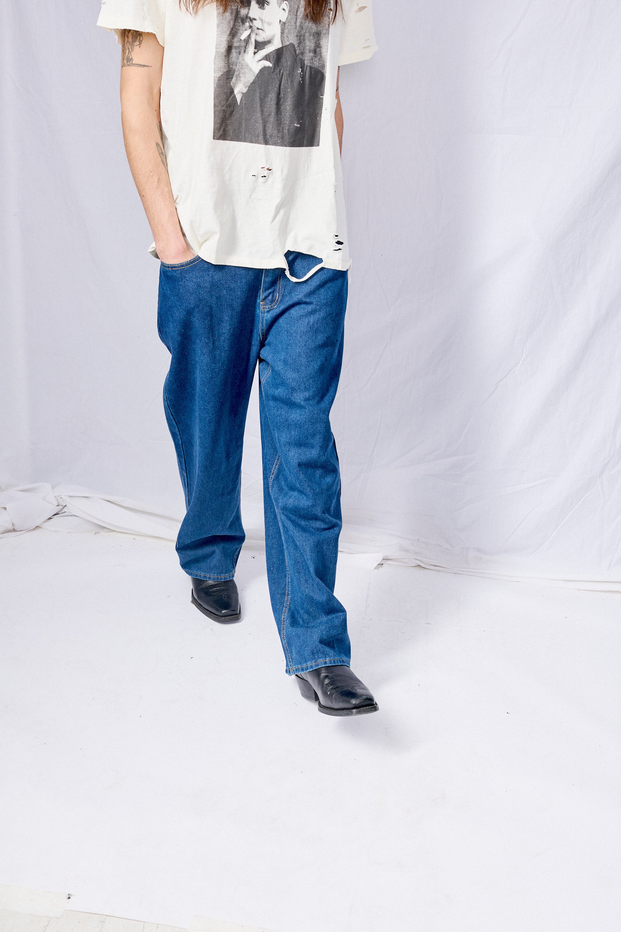 Indigo Loose Jeans