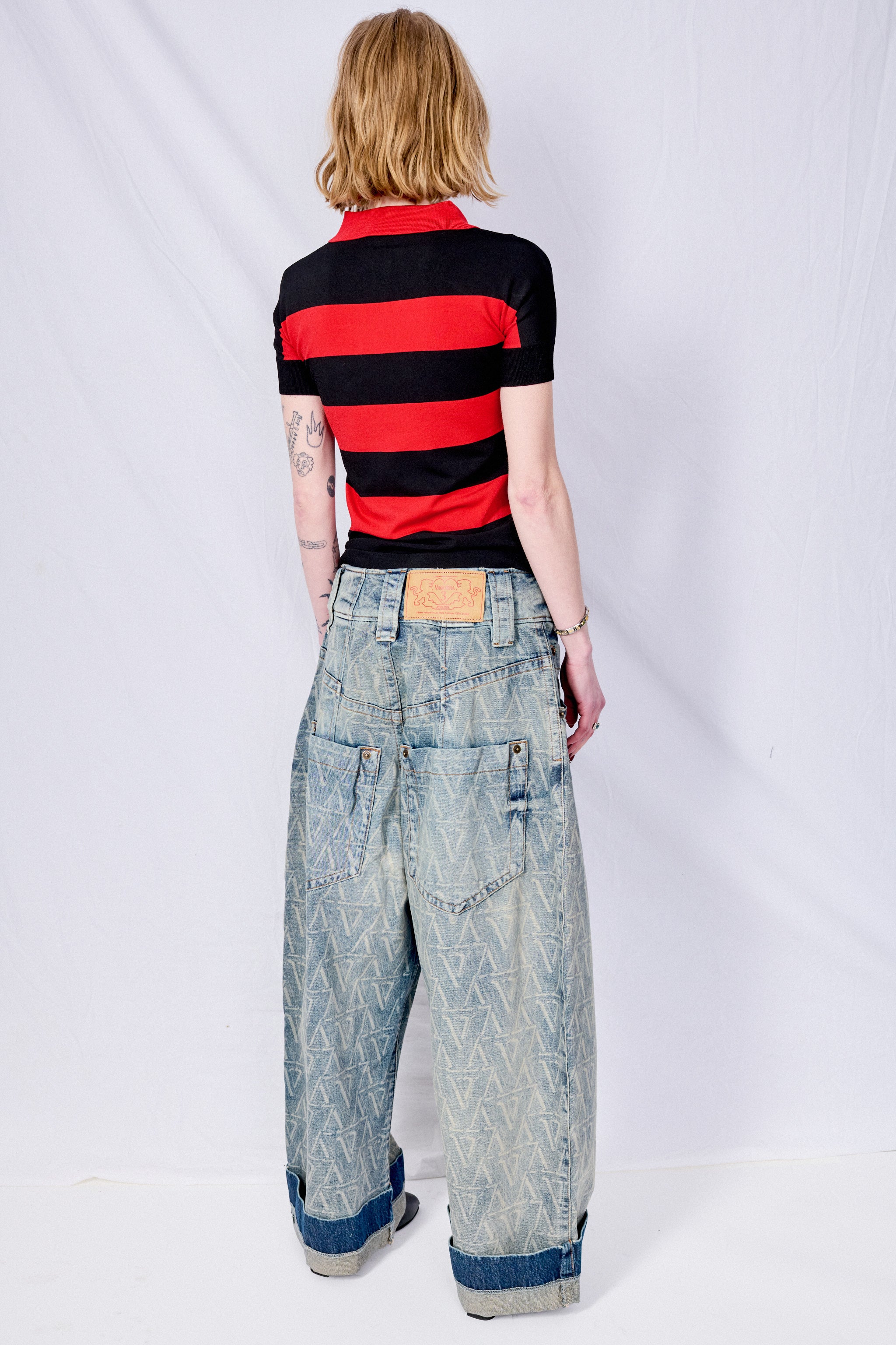 Blue Woven Baby Jeans