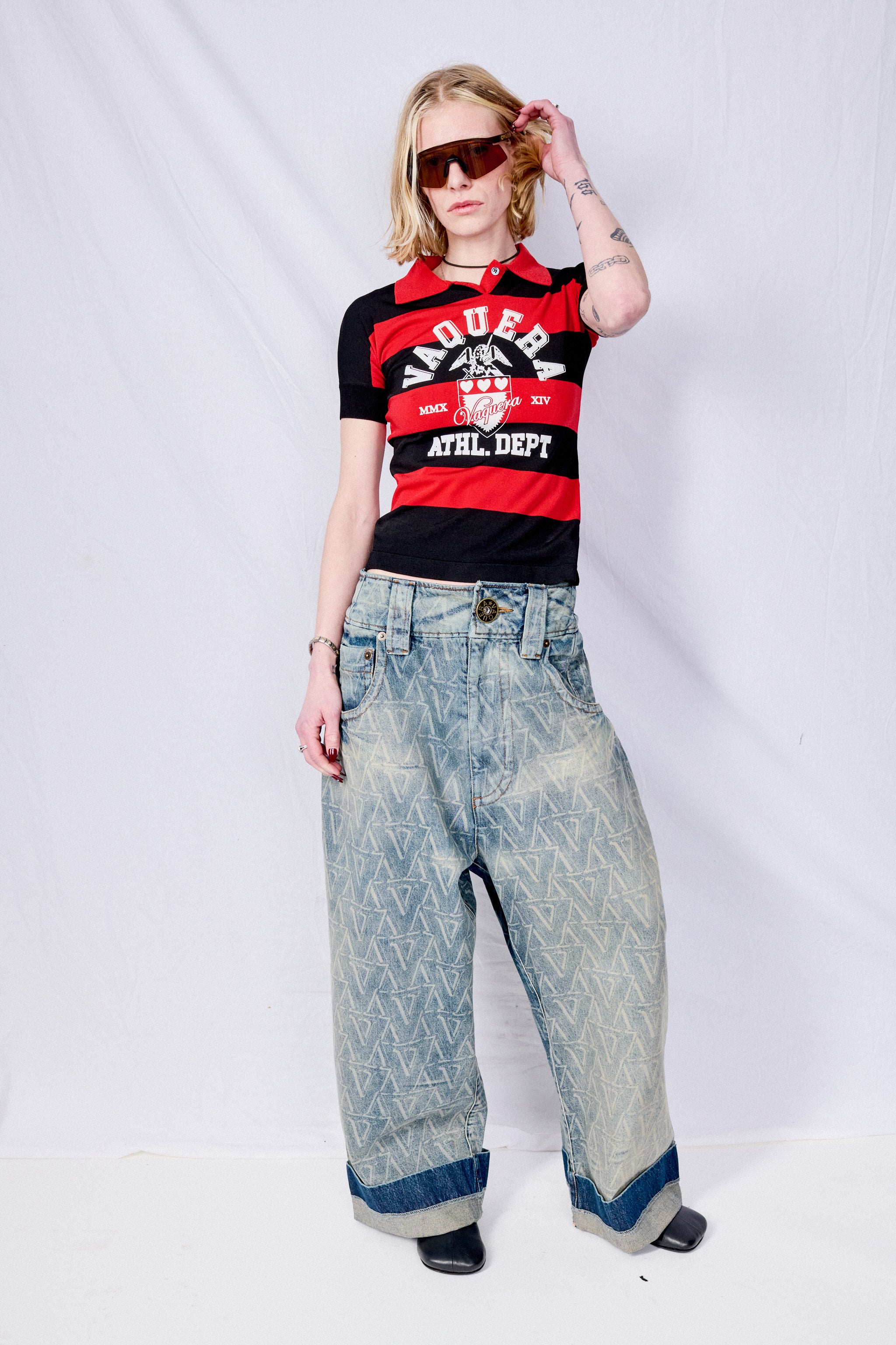 Blue Woven Baby Jeans