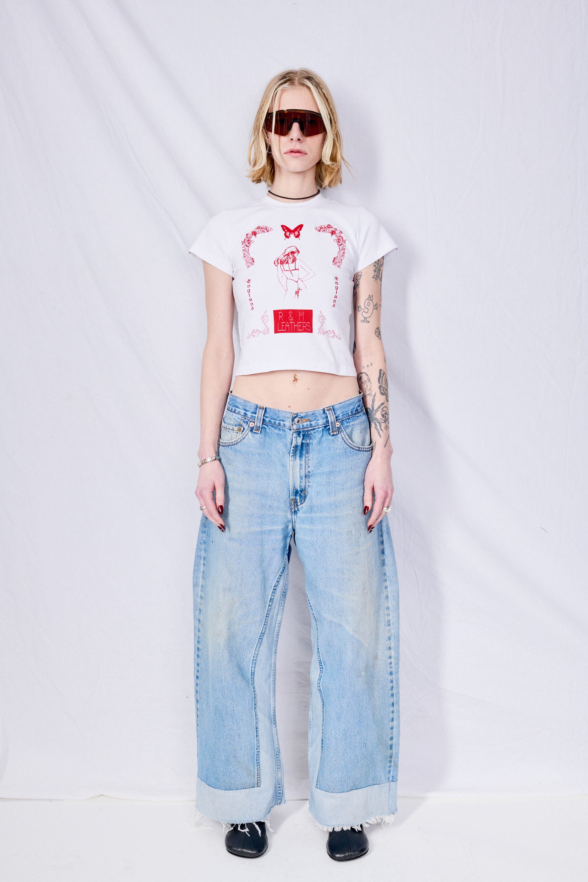 Vintage Indigo Reworked Culotte Jean
