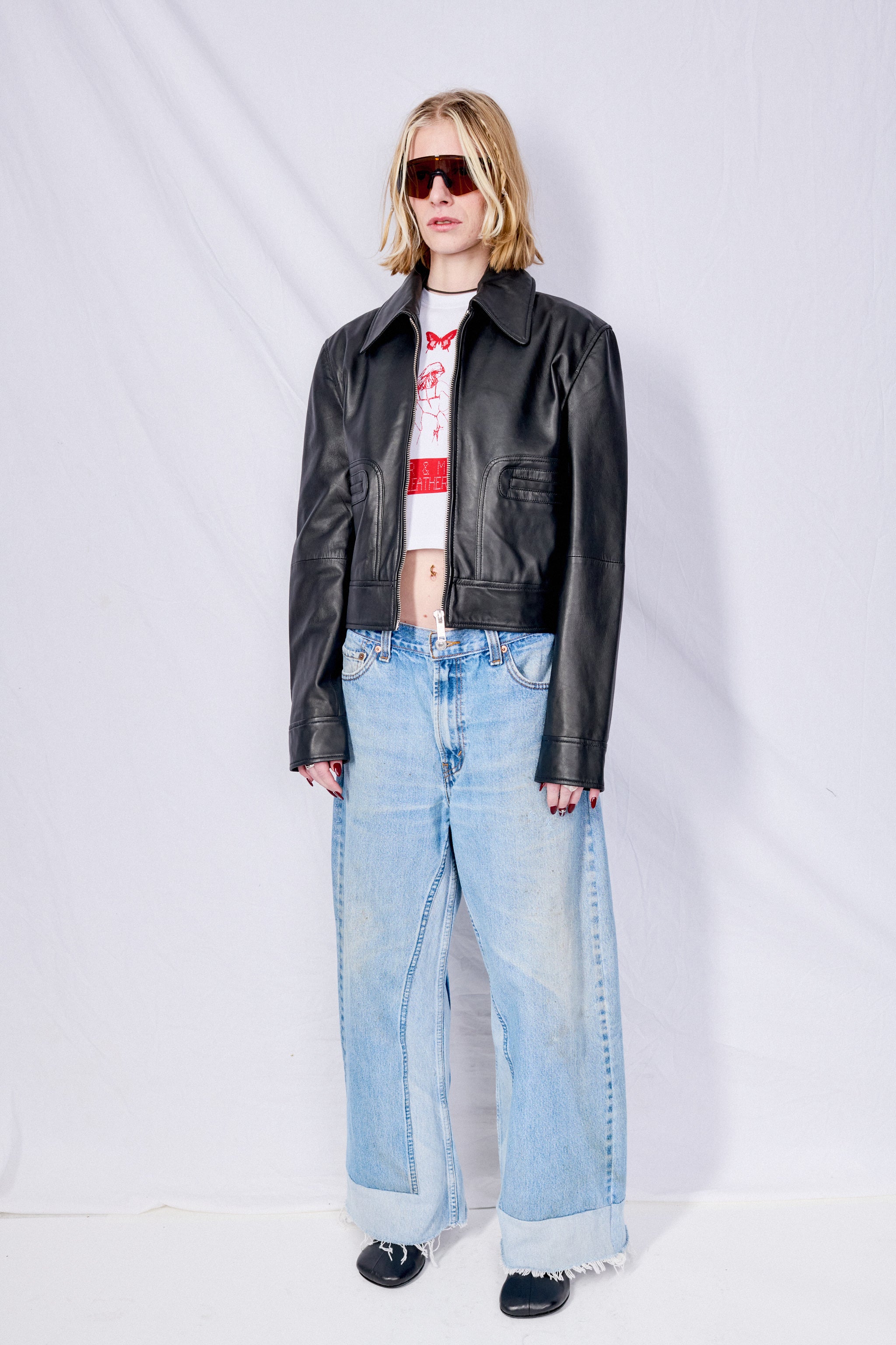 Vintage Indigo Reworked Culotte Jean