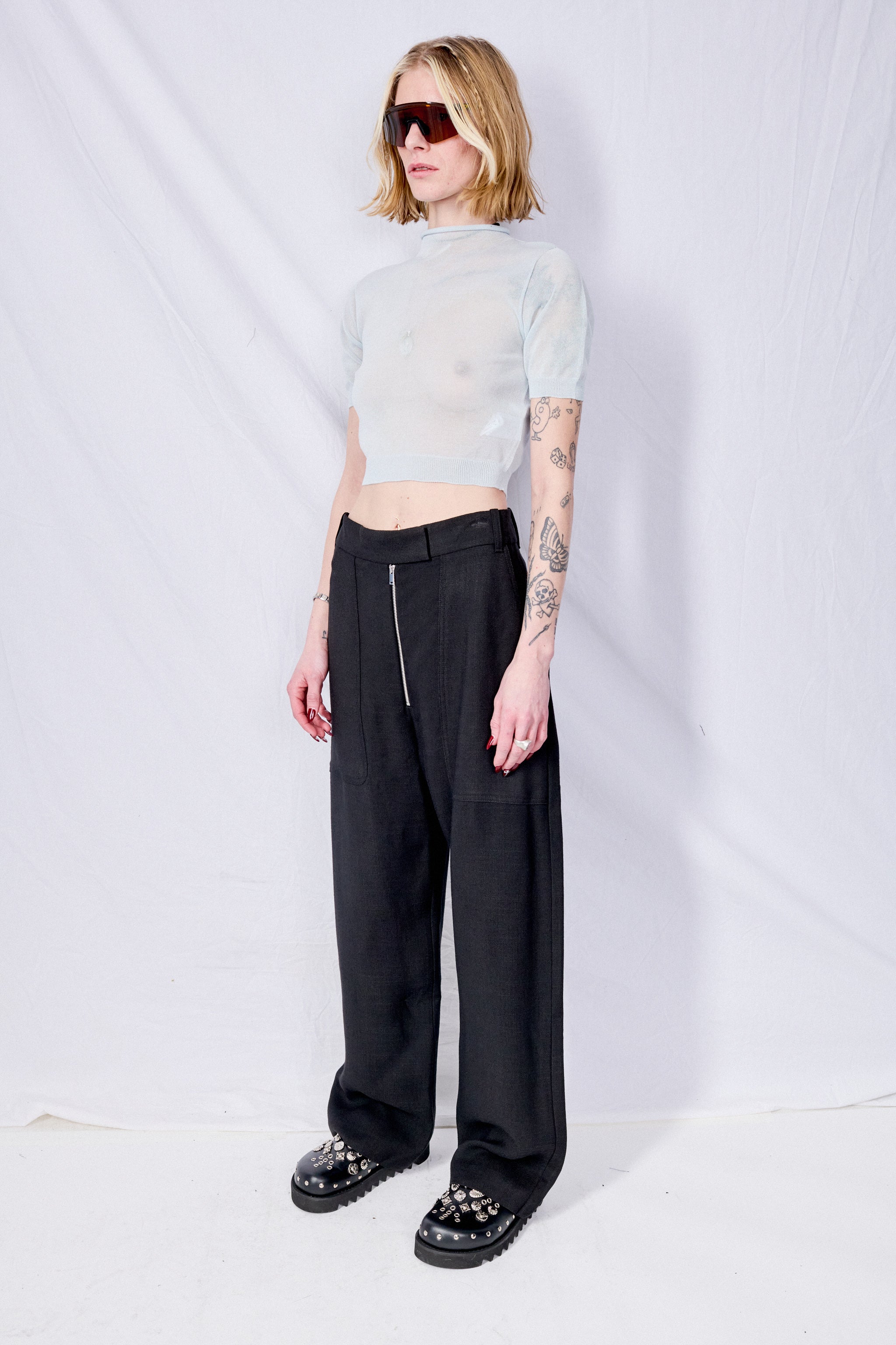 Black Pravin Malfile Pant - Studio Nicholson – Assembly New York