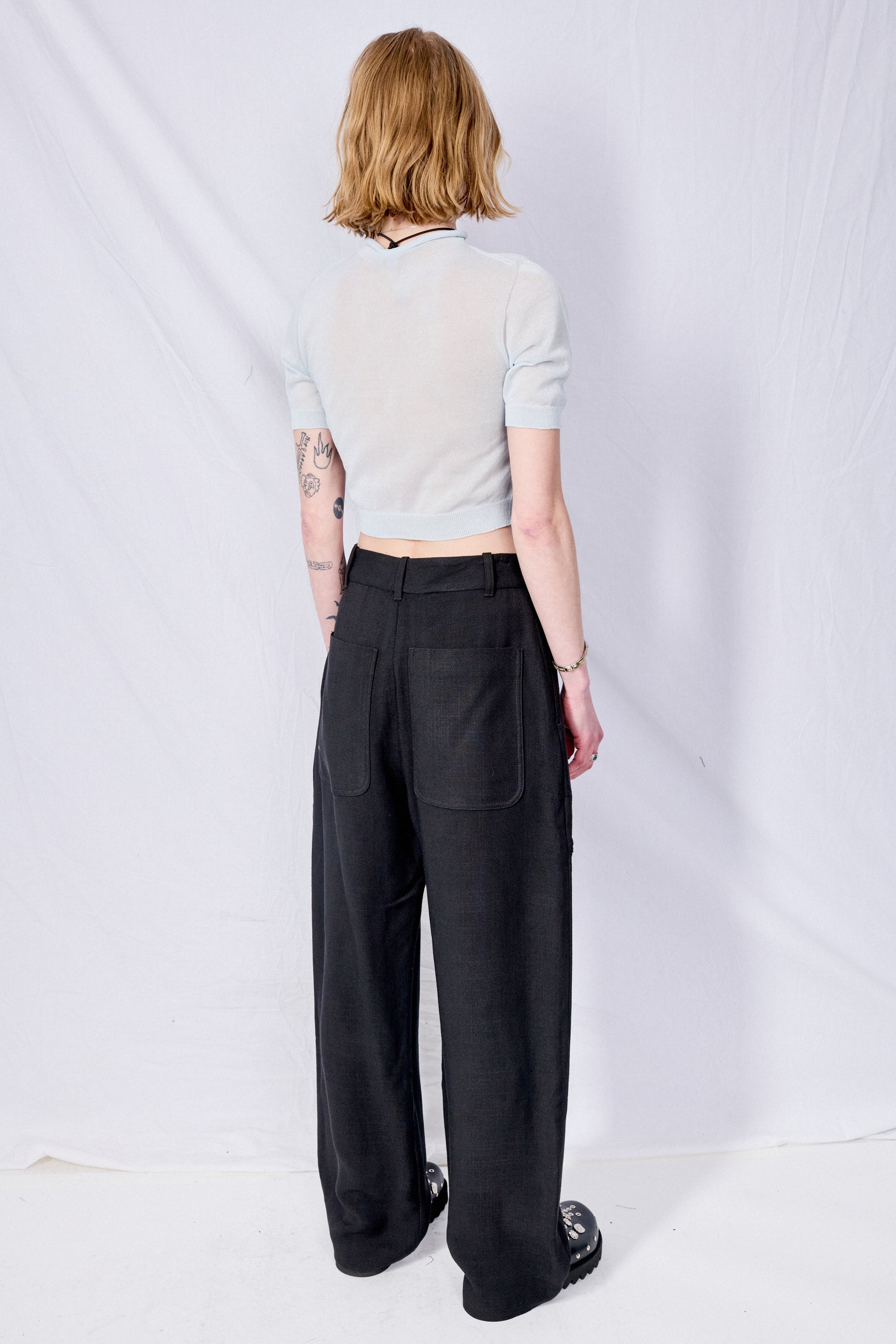 Black Pravin Malfile Pant