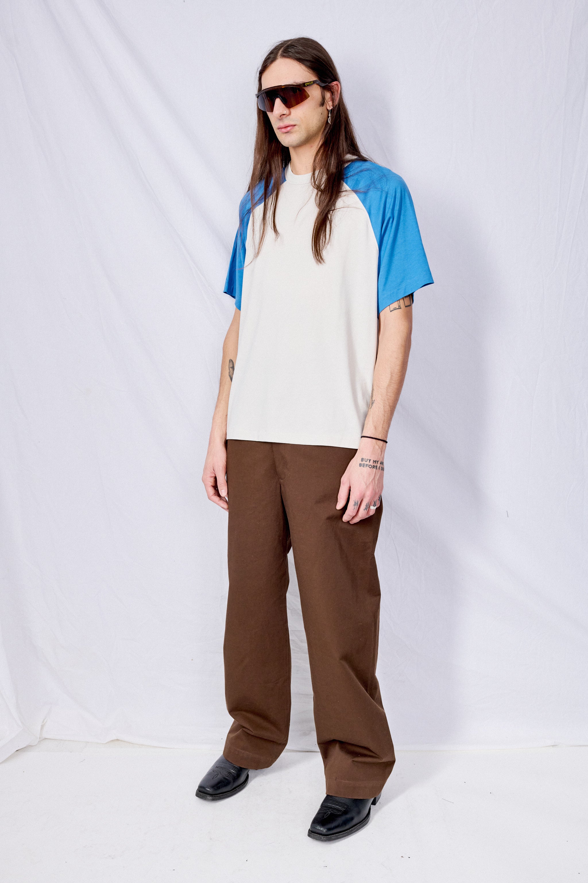 Stone Blue Triple Raglan T-Shirt