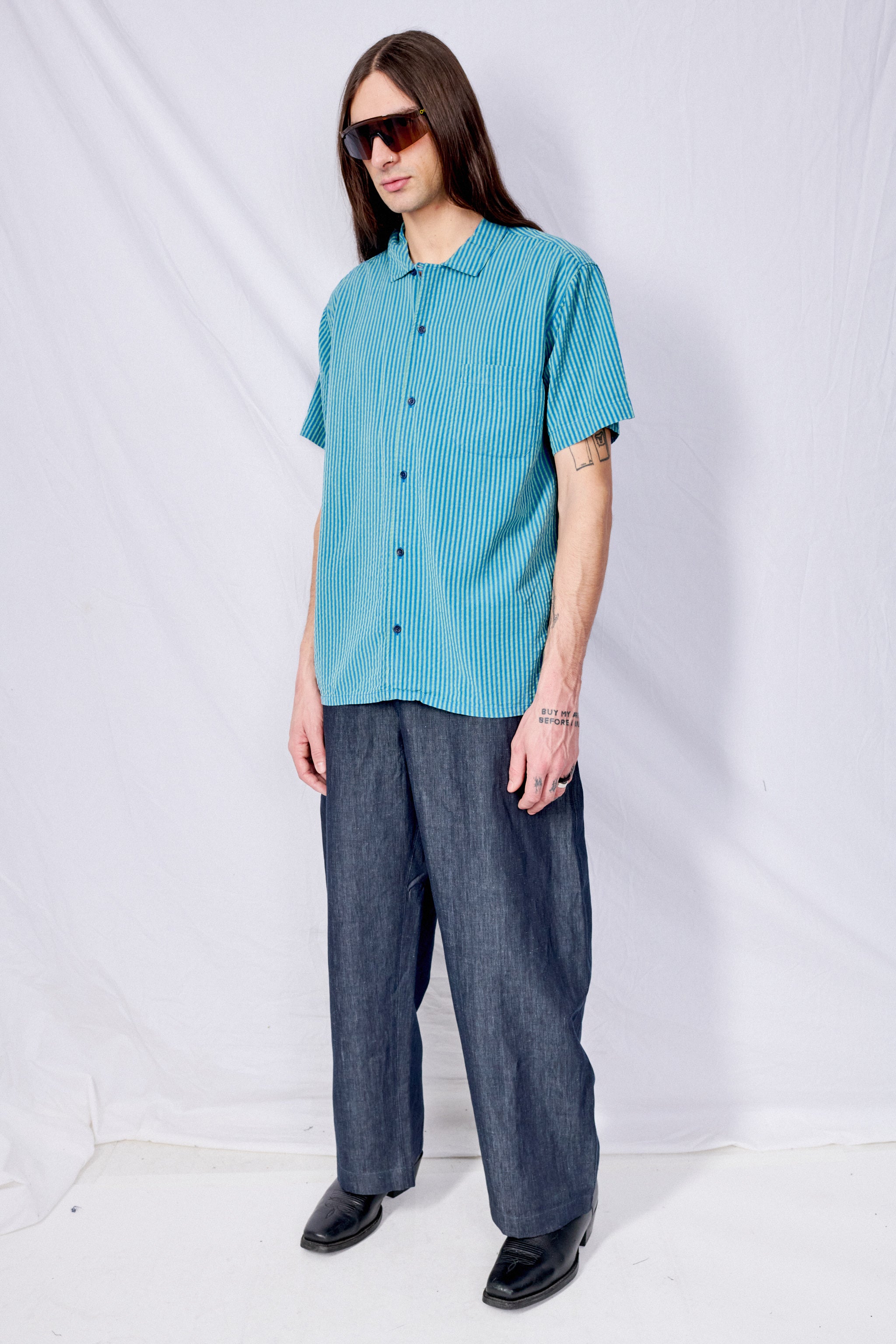 Blue Green Malick Shirt