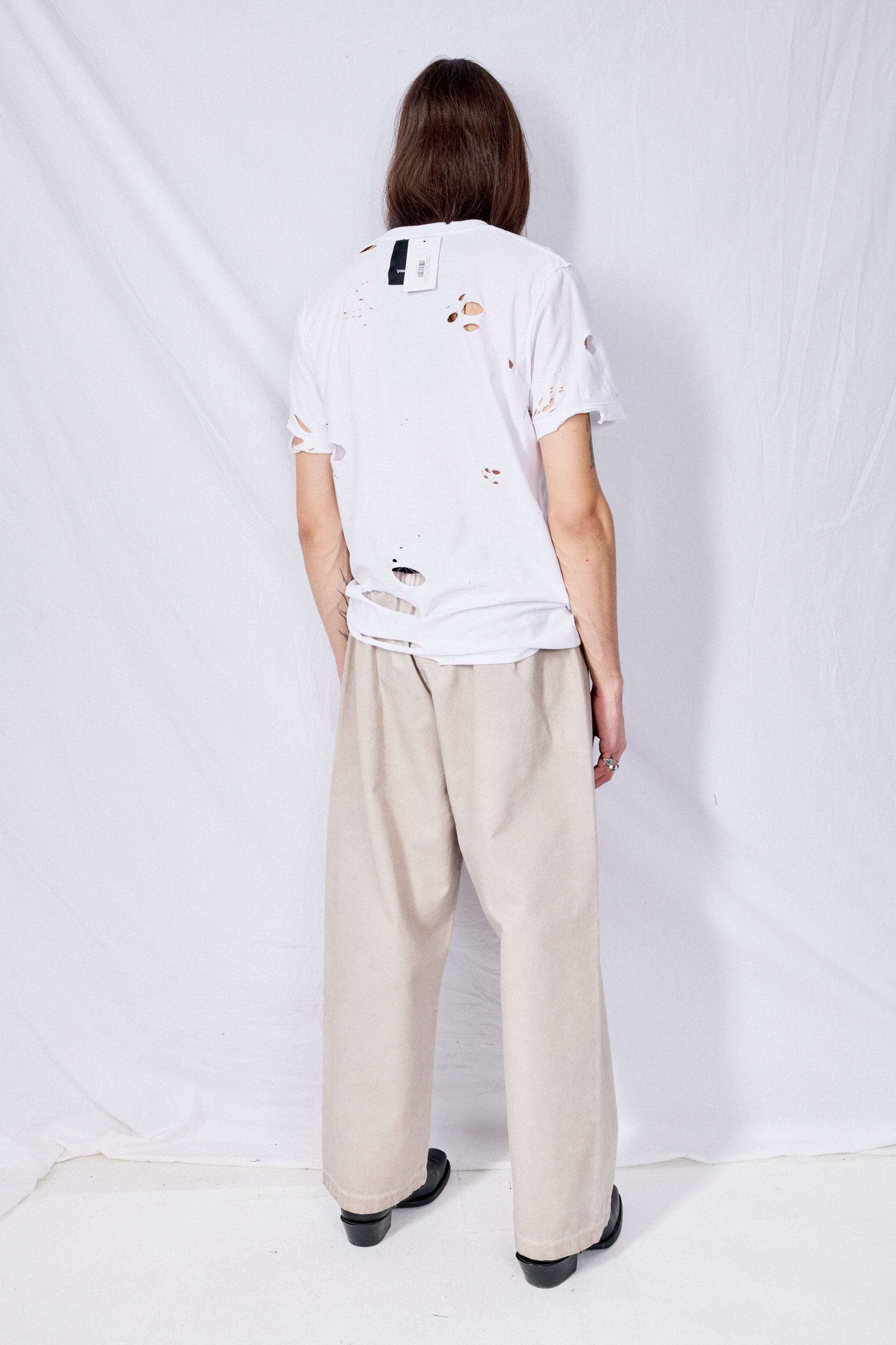 No.287 Grey Canvas Flap Pocket Trousers