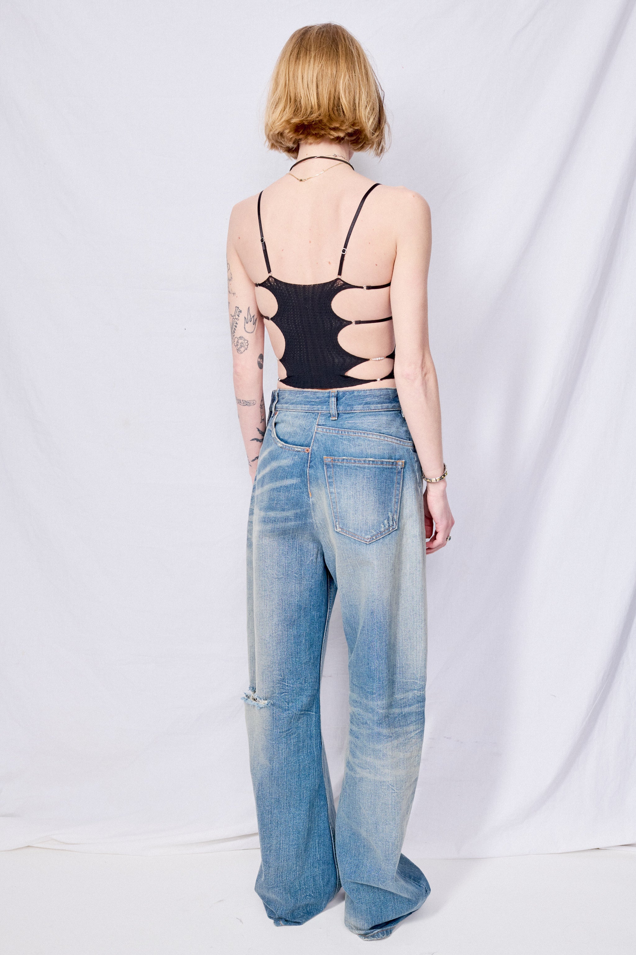 Onyx Button Tank Top