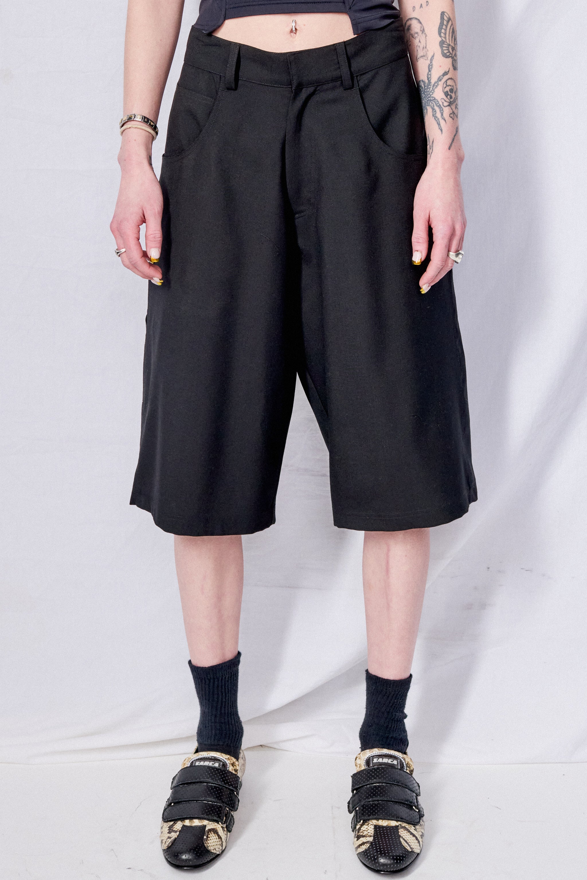 Black Suiting Painter Short