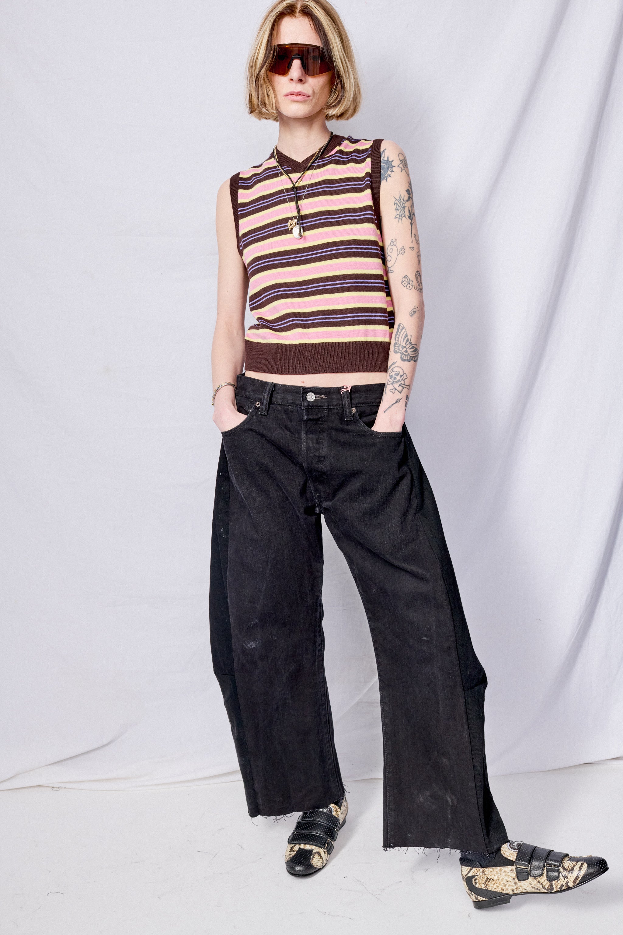 Brown Multi Melty Vest