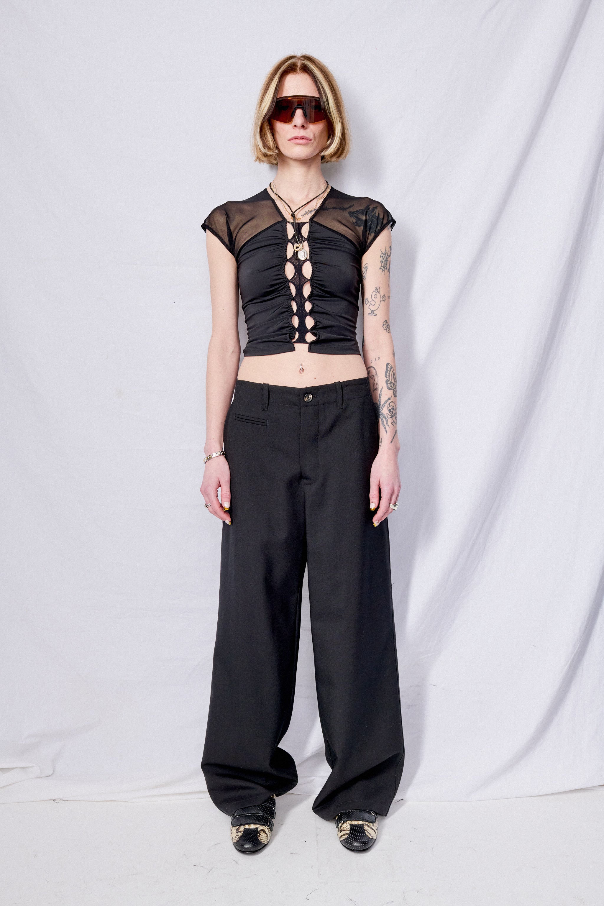 Black Suiting Full Pant