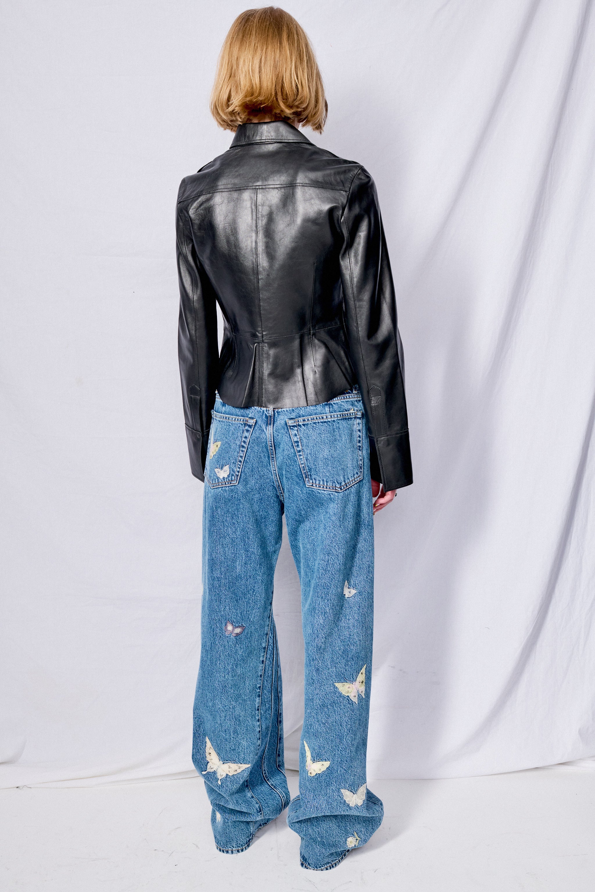 Black Lauryn Leather Shirt