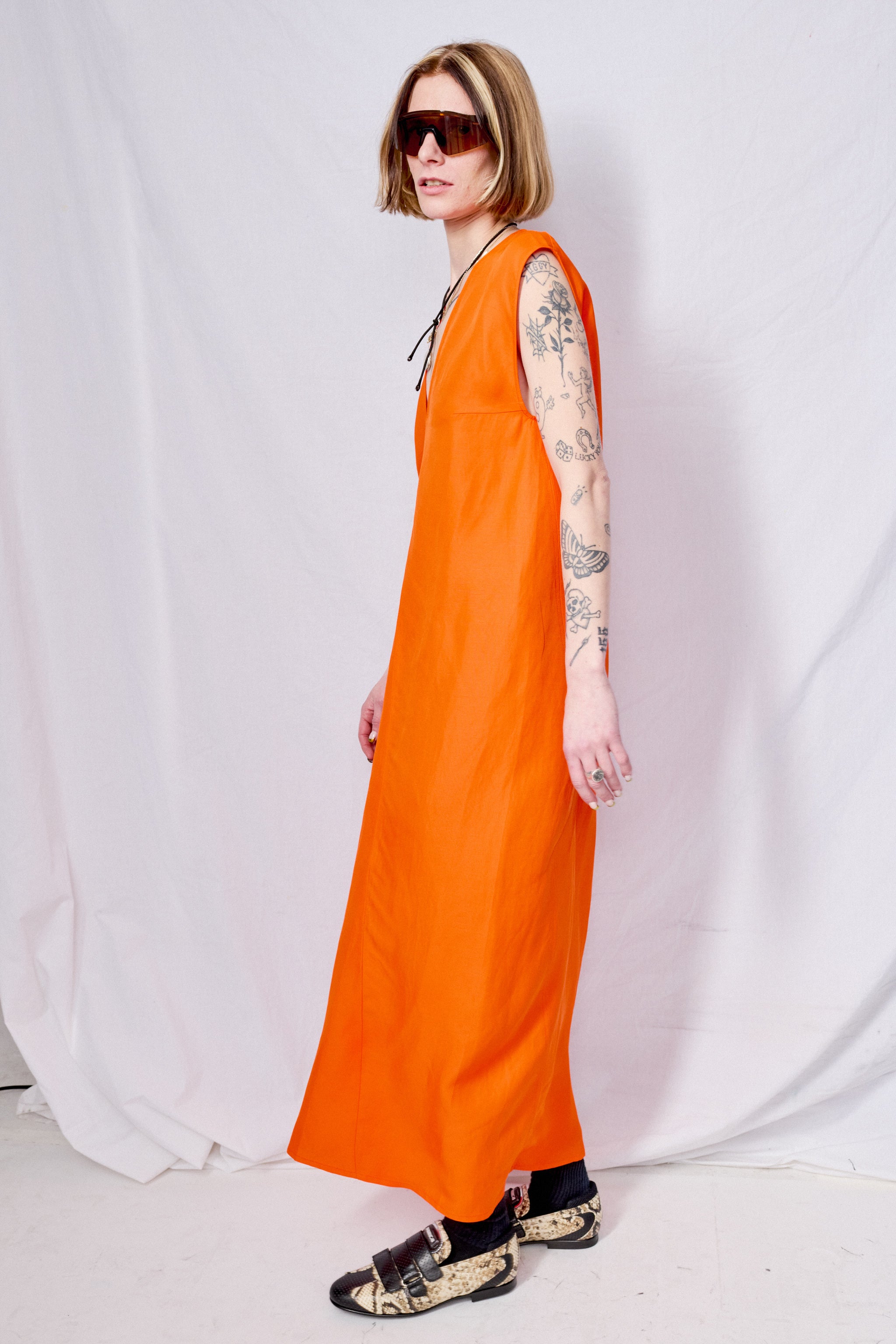 スーツ・フォーマル・ドレス orangenuts  Uneven bicolor dress Kastane（カスタネ）の「【オケージョンドレス/結婚式】Uneven