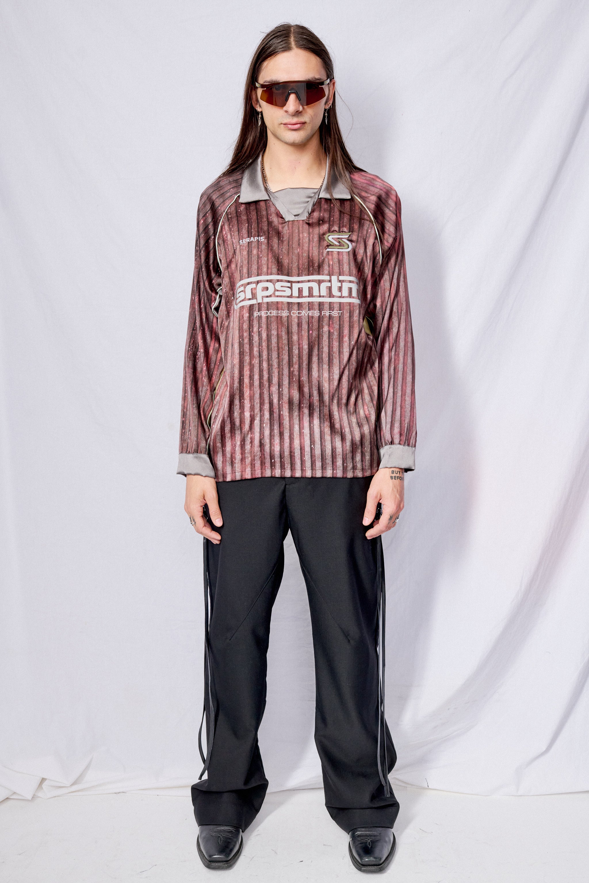 Print Aub Stripes Long Sleeve